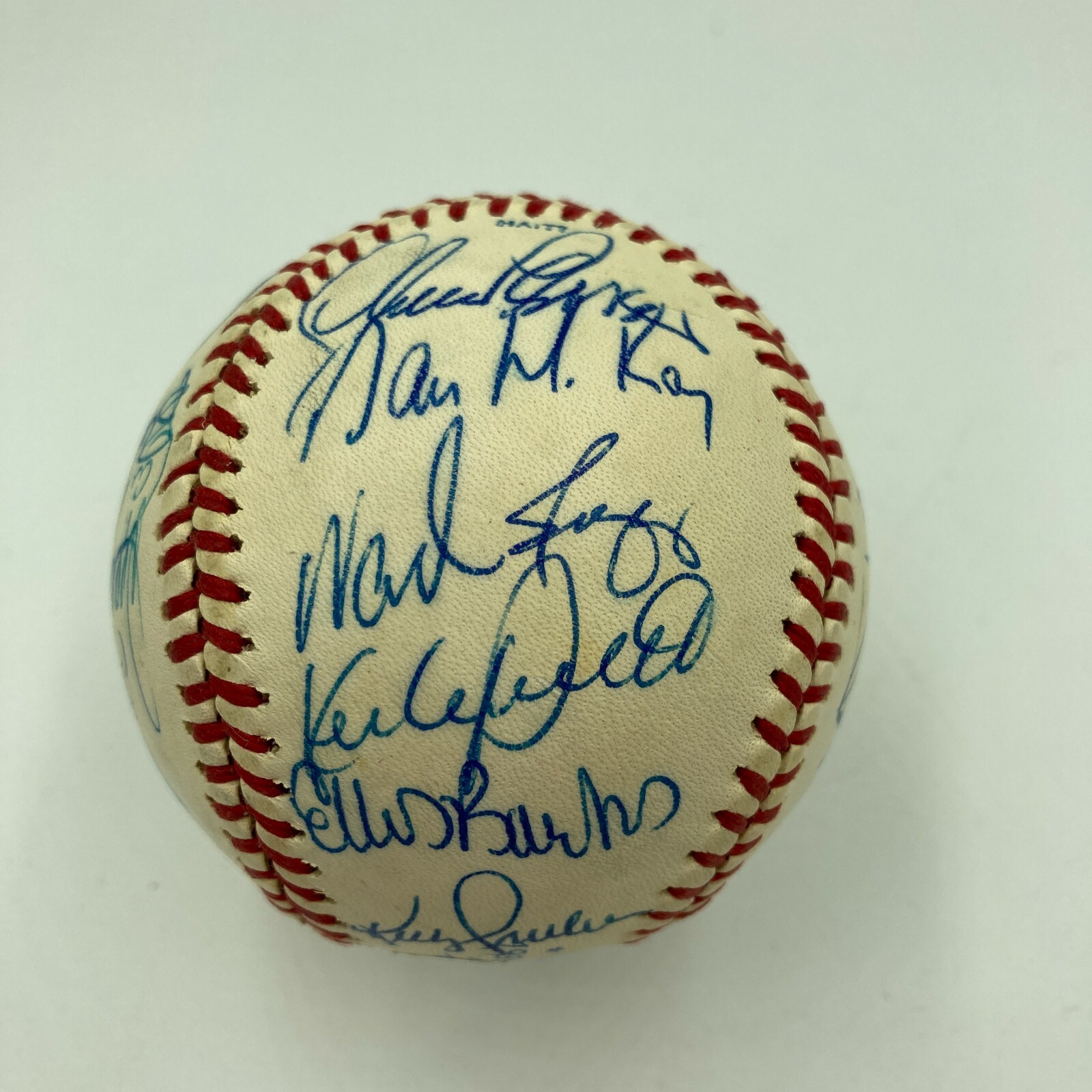 1990 All Star Game Team Signed Baseball Kirby Puckett Mark McGwire Ripken JSA