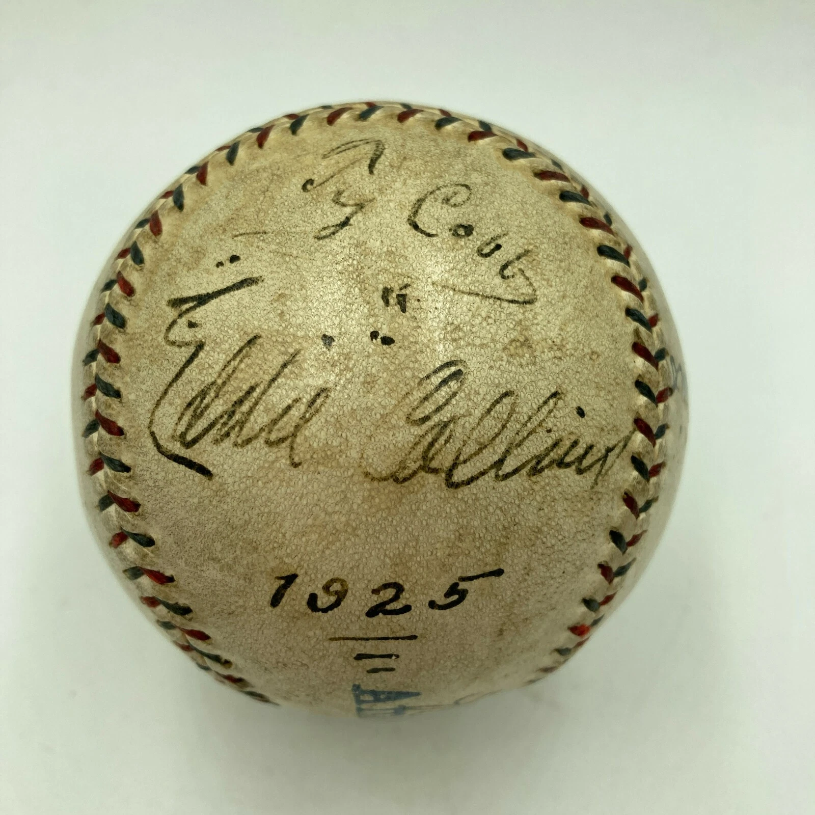The Finest Babe Ruth Ty Cobb Walter Johnson 1925 HOF Signed Baseball PSA DNA