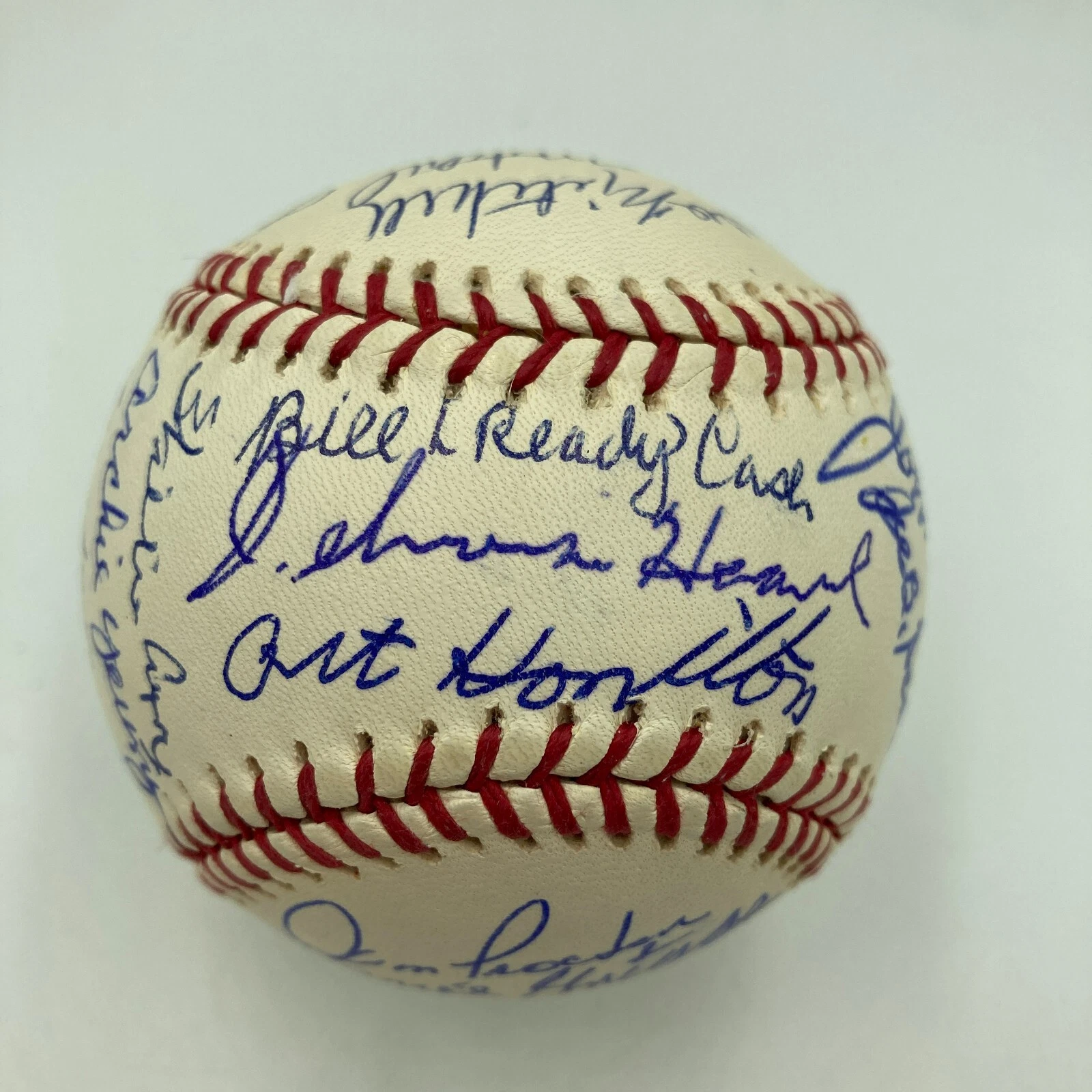 Beautiful Negro League Legends Multi Signed Baseball 30 Sigs With JSA COA
