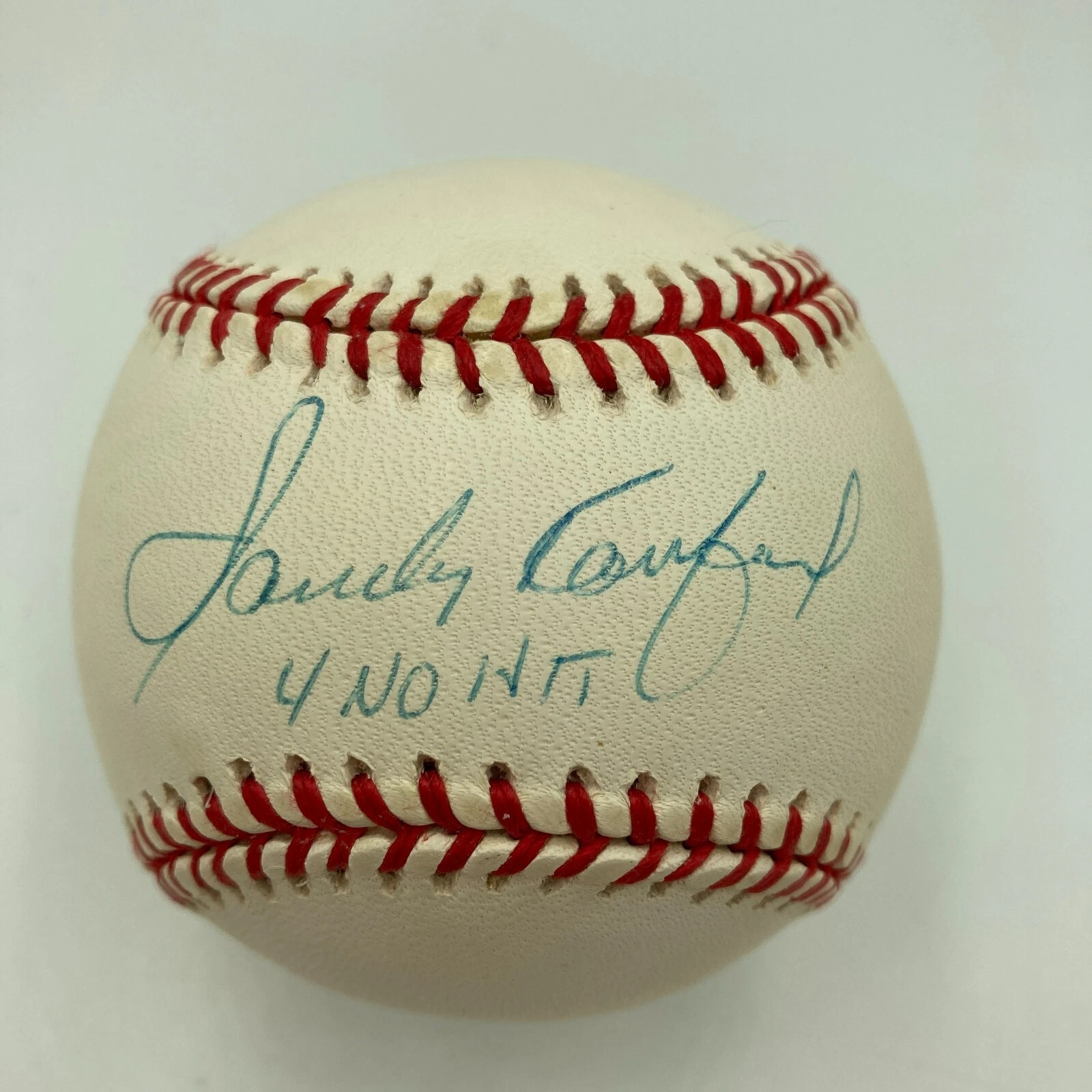 Sandy Koufax 4 No Hitters Signed National League Baseball JSA COA