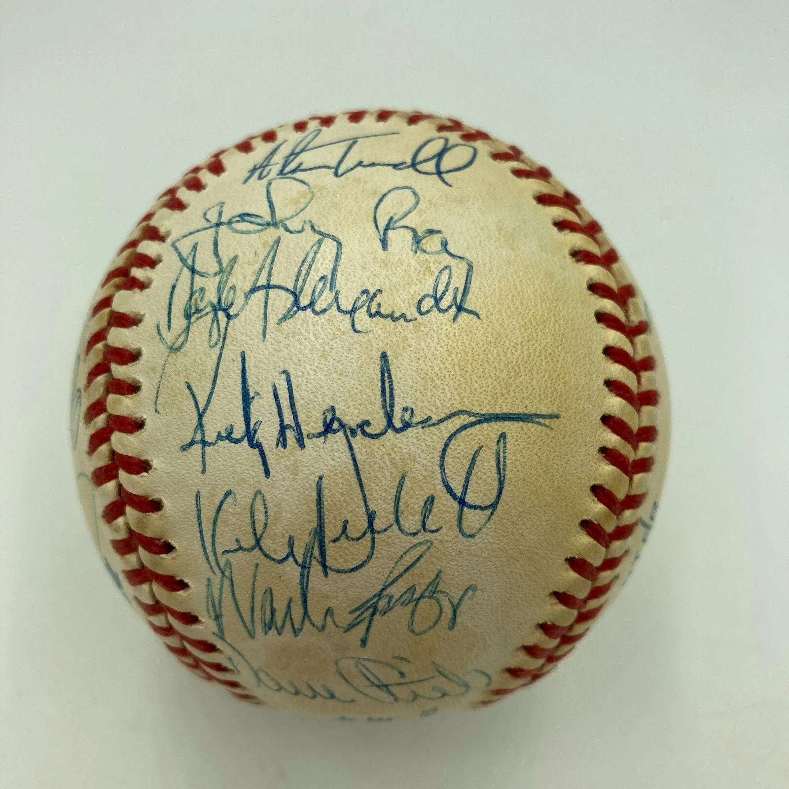 1988 All Star Game Team Signed Baseball Puckett Brett Mcgwire Henderson JSA LOA