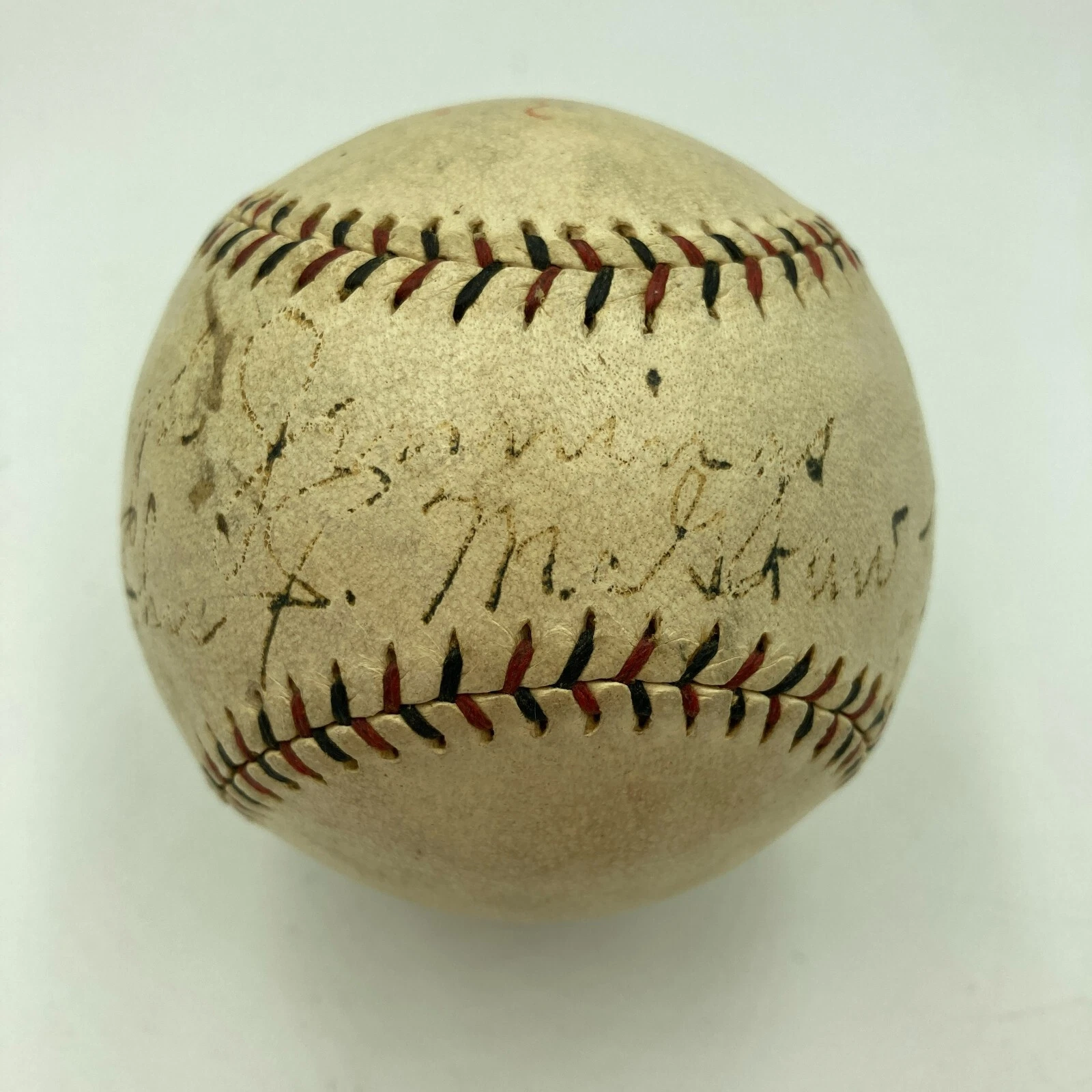 Historic Hughie Jennings & John McGraw Signed 1924 National League Baseball JSA