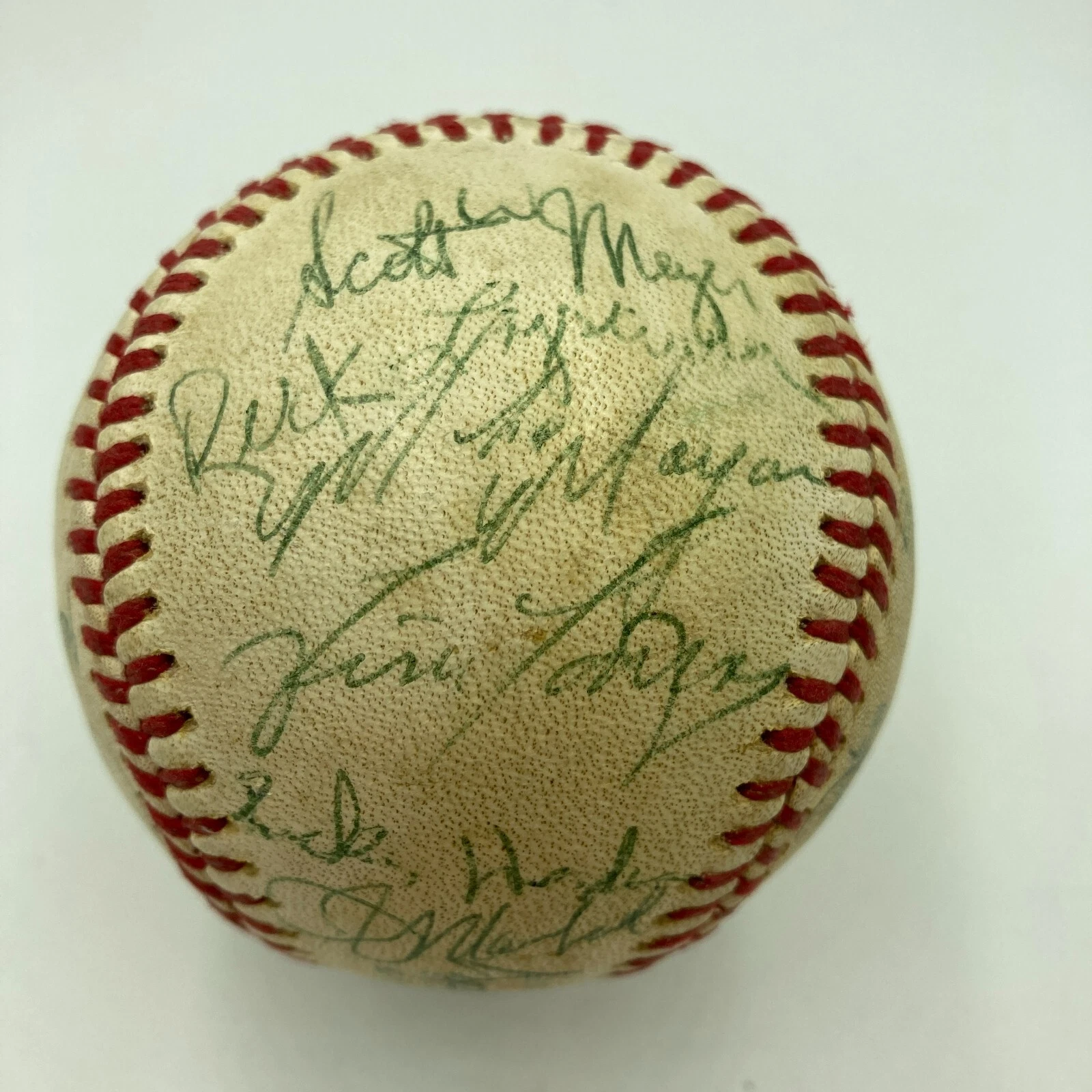 Rickey Henderson 1979 Oakland A's Rookie Team Signed American League Baseball