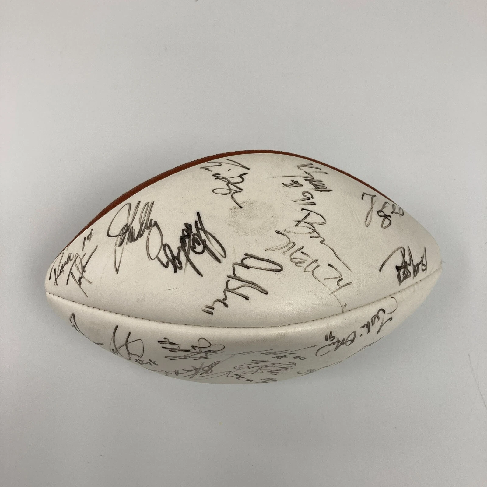 1995 Pro Bowl Team Signed NFL Wilson Game Football John Elway