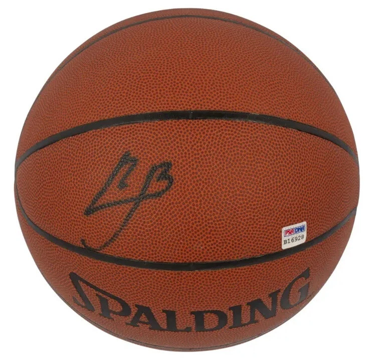 Lebron James Pre Rookie 2003 High School Era Single Signed Basketball PSA DNA