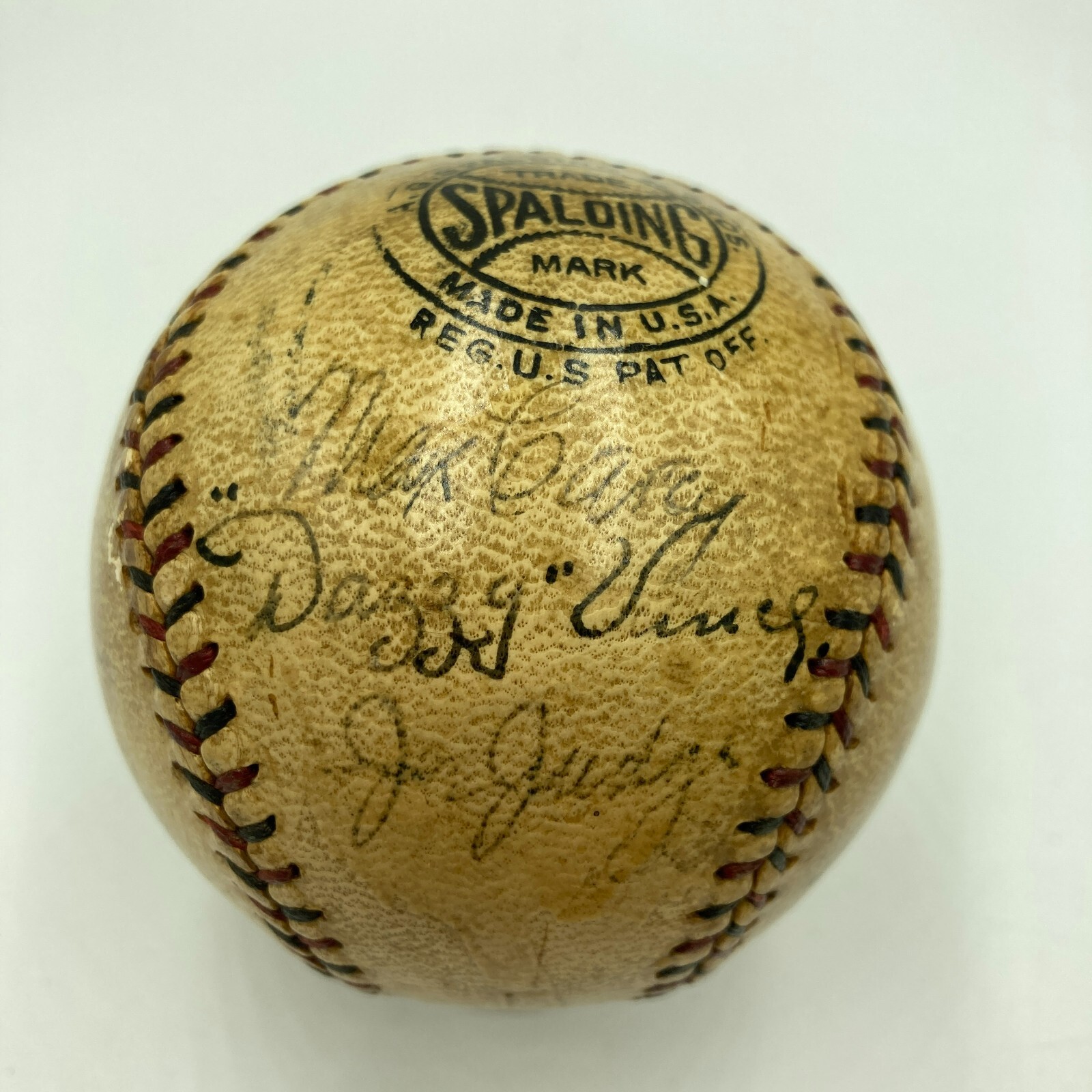 Dazzy Vance Max Carey Dave Bancroft Sam Rice Goose Goslin Signed Baseball JSA