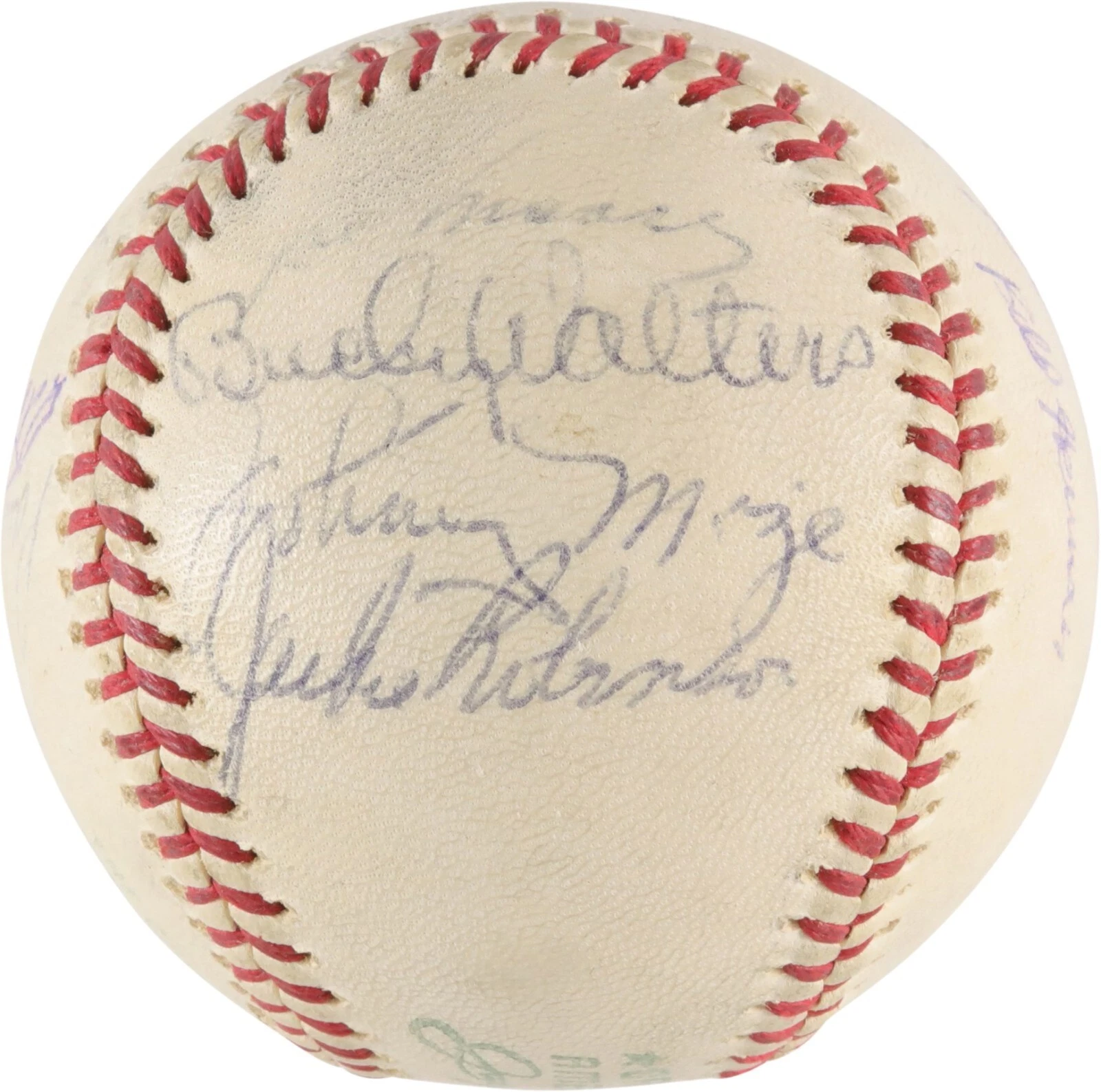 Jackie Robinson Paul Waner 1962 Old Timers Day HOF Multi Signed Baseball PSA DNA