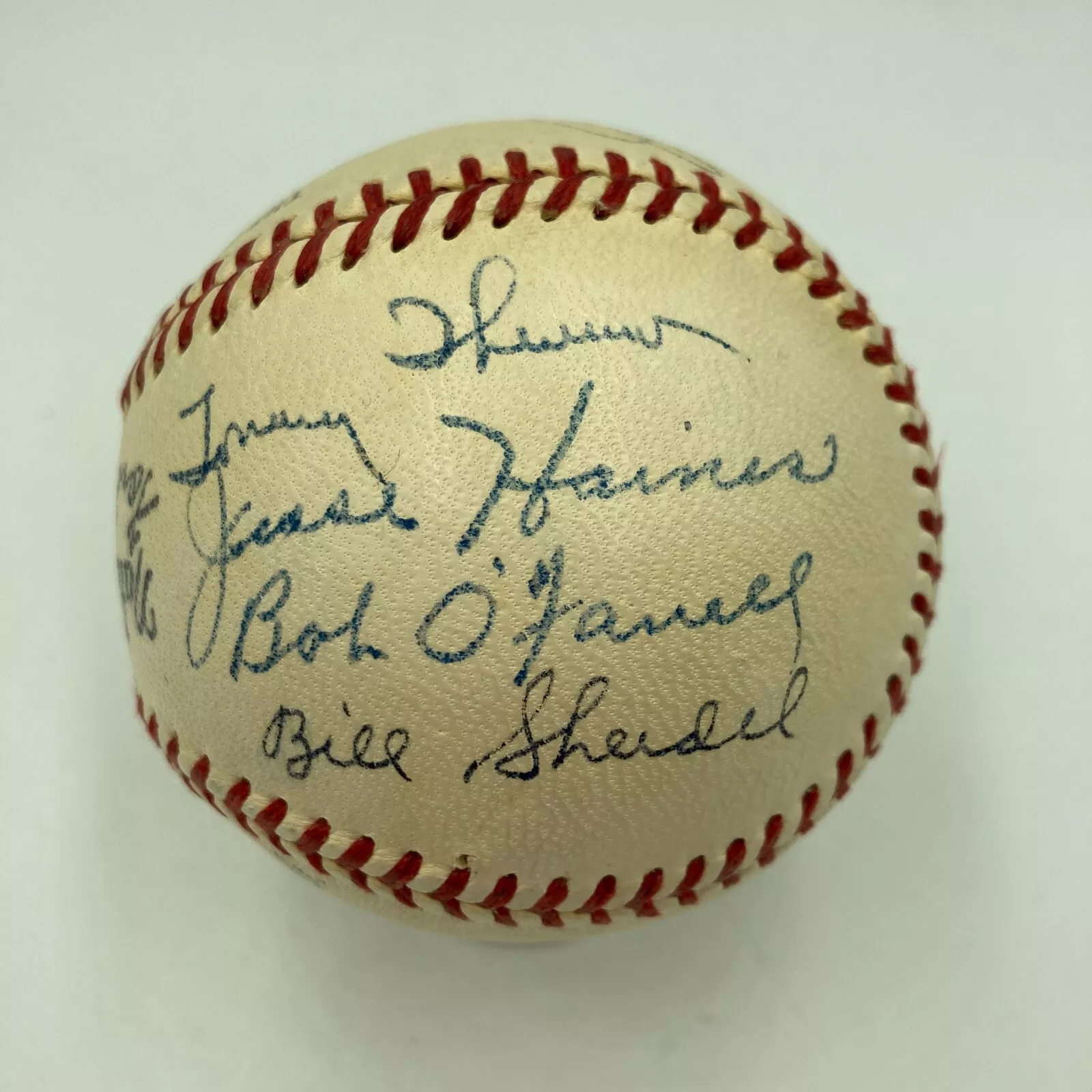 1926 ST. LOUIS CARDINALS WORLD SERIES CHAMPS TEAM SIGNED BASEBALL JSA COA COLLECTIBLE MEMORABILIA