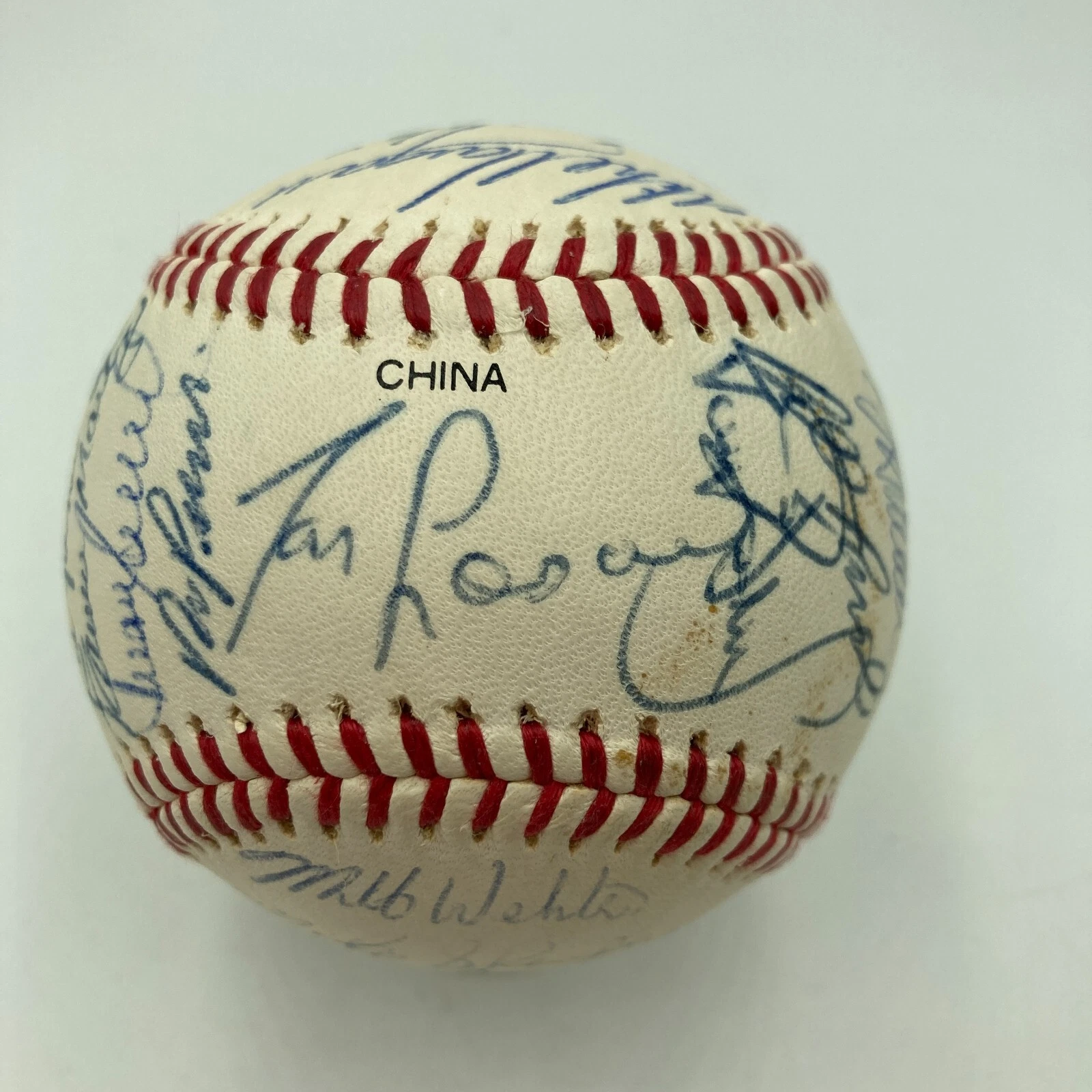 1991 Los Angeles Dodgers Team Signed Baseball Gary Carter Eddie Murray Beckett