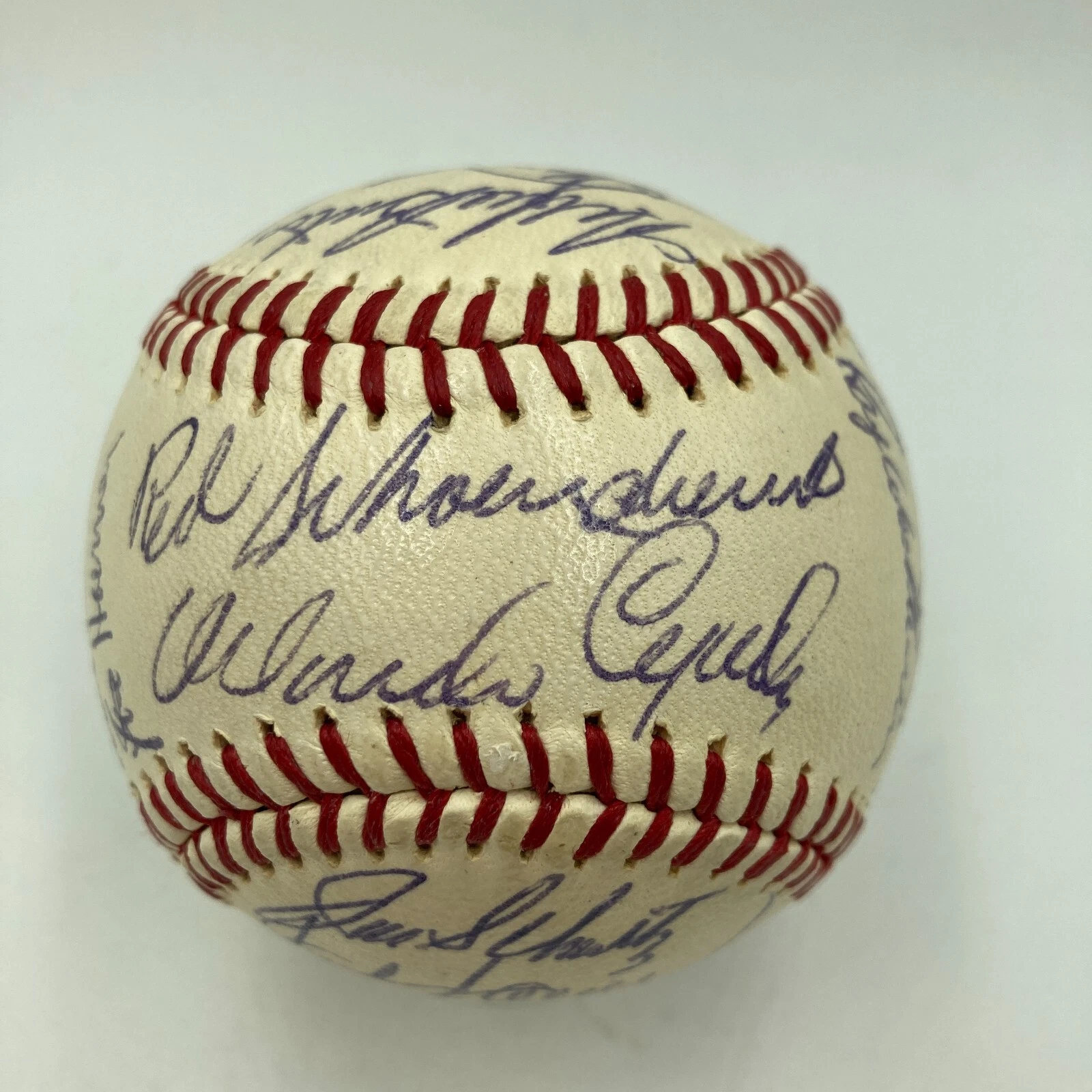 1968 St. Louis Cardinals NL Champs Team Signed Baseball Roger Maris JSA COA