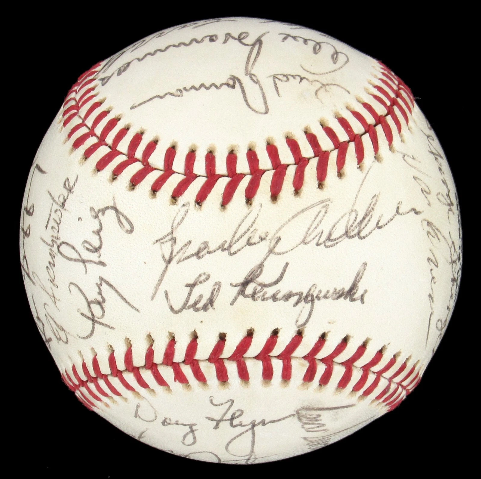 Beautiful  1975 Cincinnati Reds World Series Champs Team Signed Baseball PSA DNA
