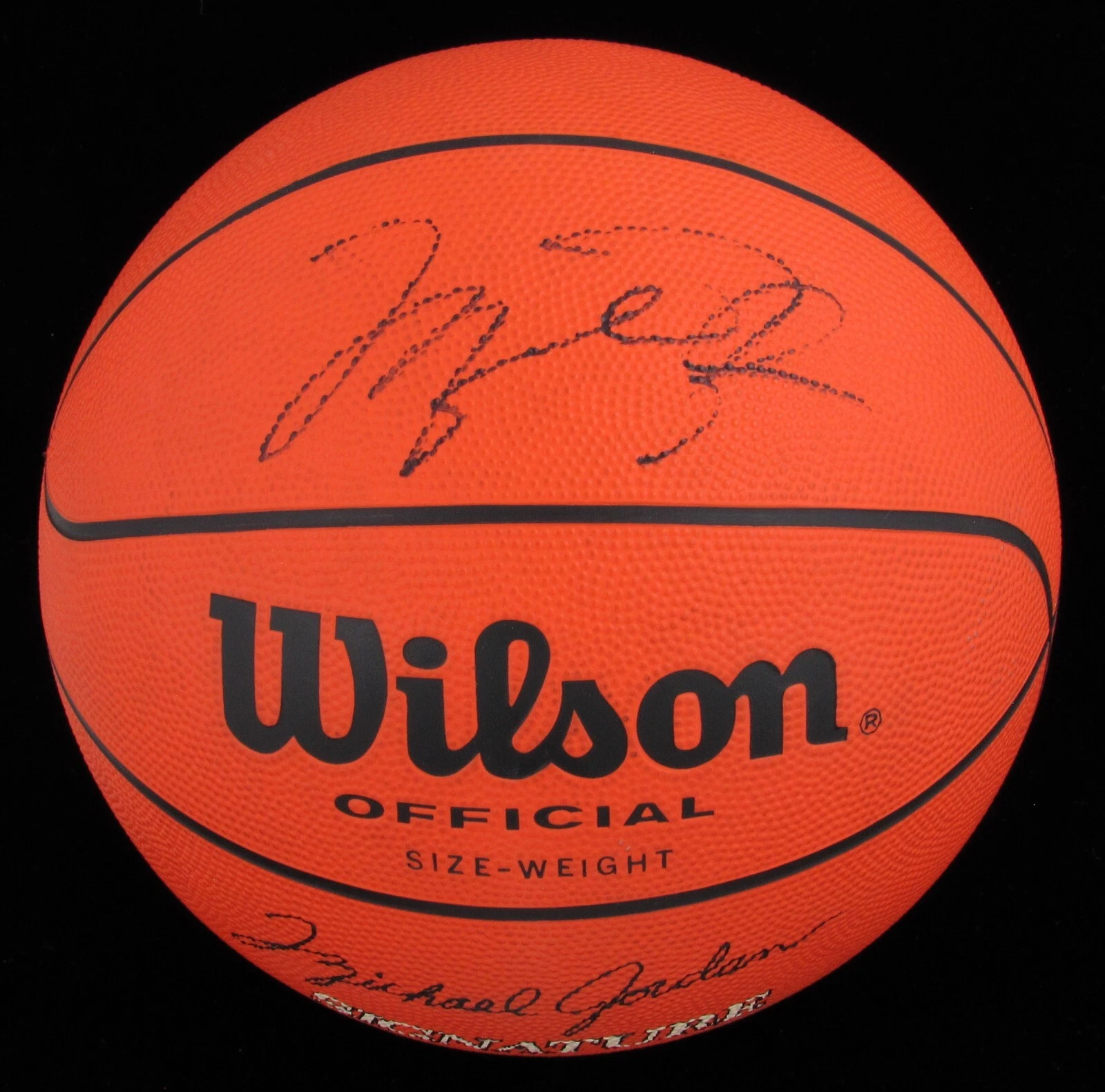 Michael Jordan Signed Wilson Signature Model Basketball Huge Auto! JSA COA