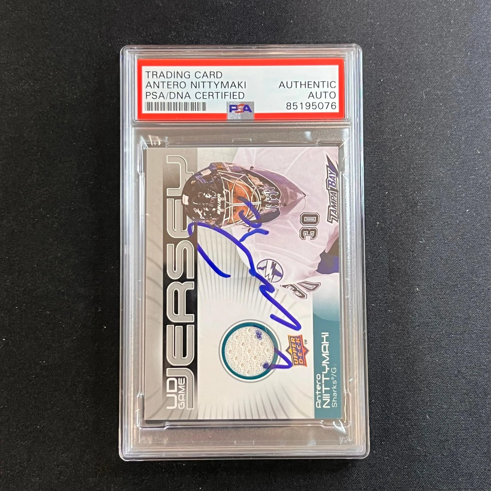 2010-11 Upperdeck #GJ-AN Antero Nittymaki Signed Card AUTO PSA Slabbed Sharks