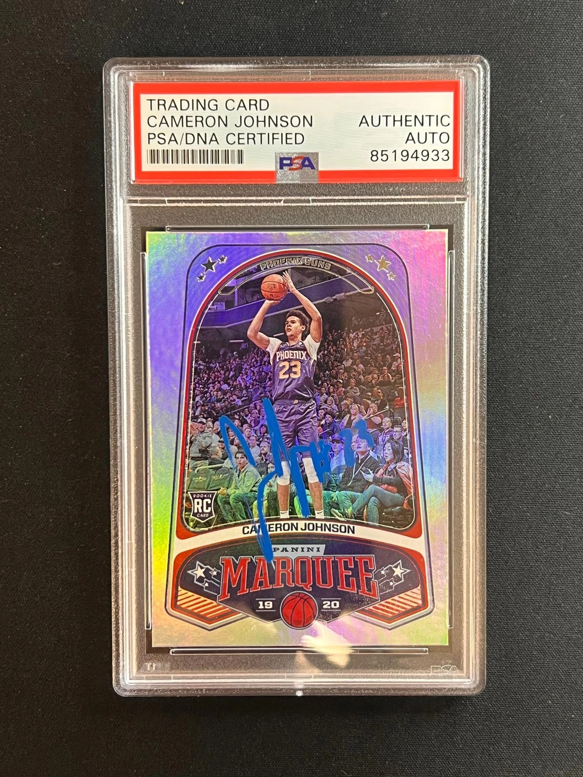 2019-20 Panini Chronicles Marquee #253 Cameron Johnson Signed Card PSA Slabbed A