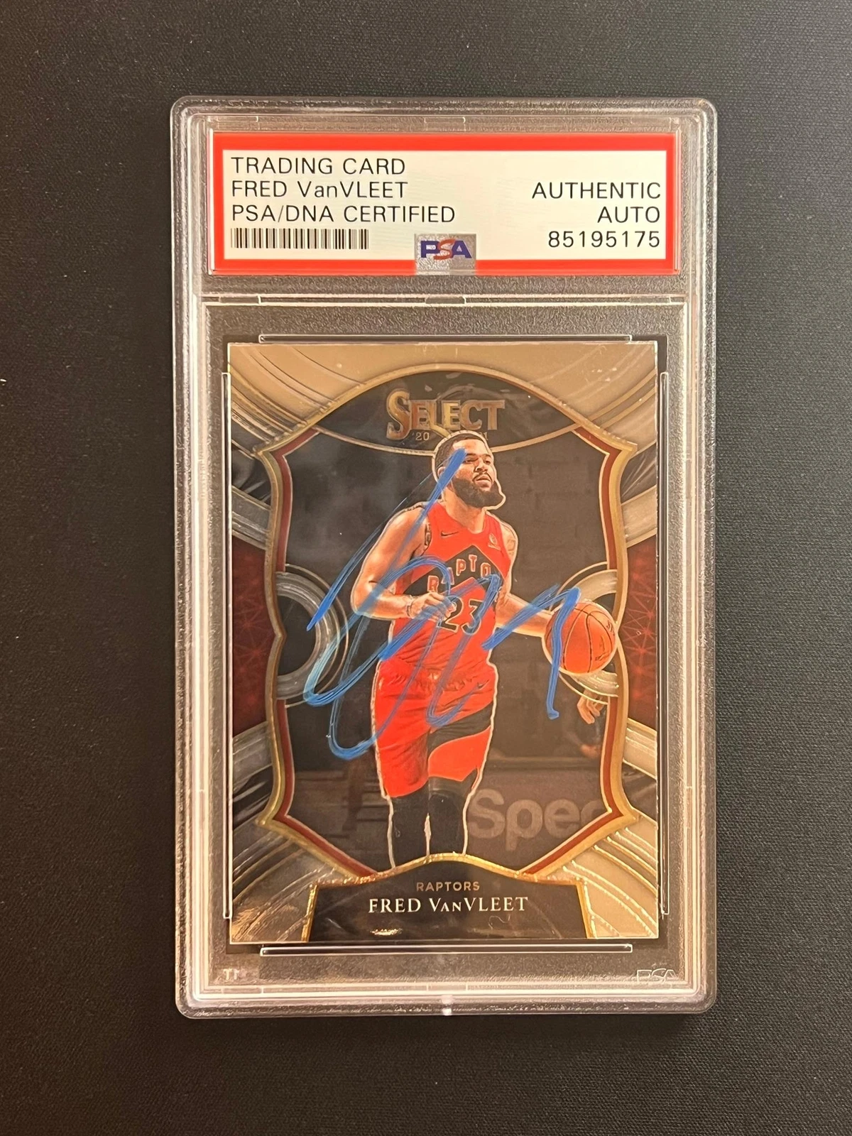 2020-21 Panini Select #29 Fred VanVleet Signed Card AUTO PSA Slabbed Raptors
