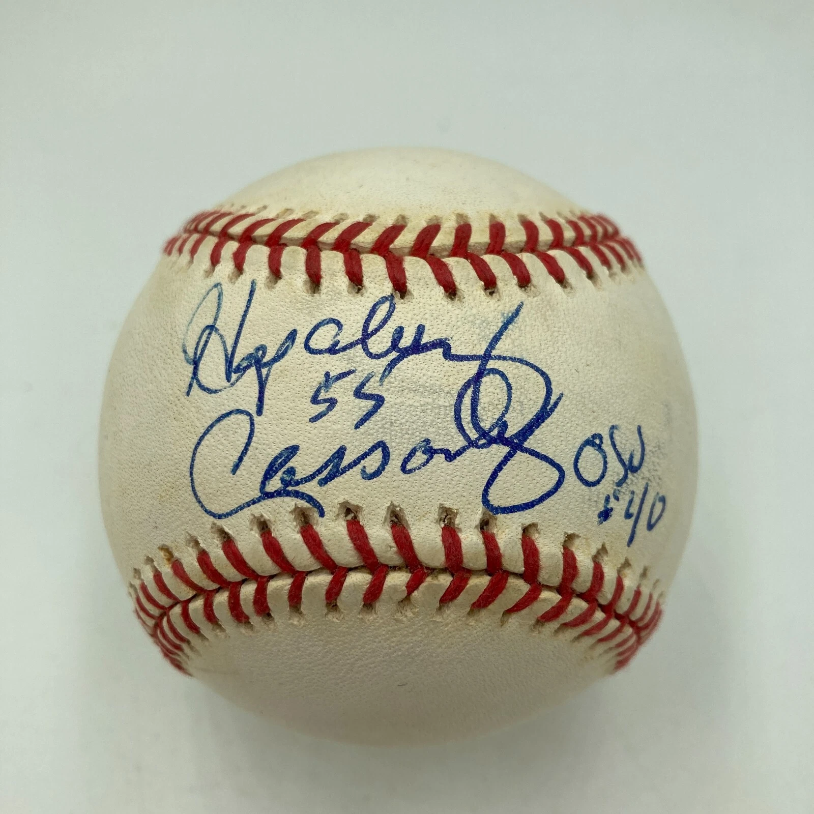 Hopalong Cassidy  Signed Vintage NL Baseball Heisman Trophy Winner JSA COA