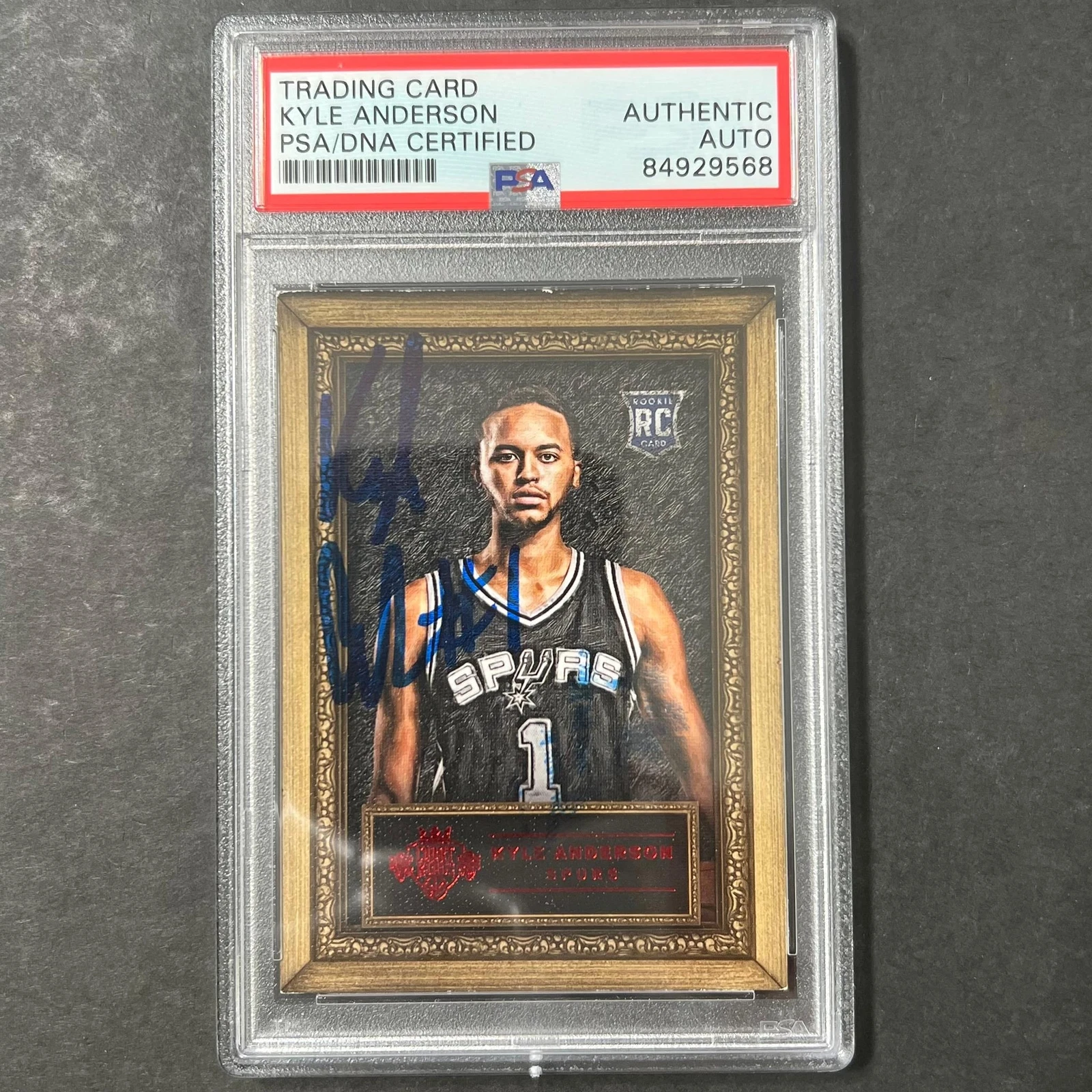 2014-15 Panini Court Kings #82 Kyle Anderson Signed Card AUTO PSA/DNA Slabbed RC