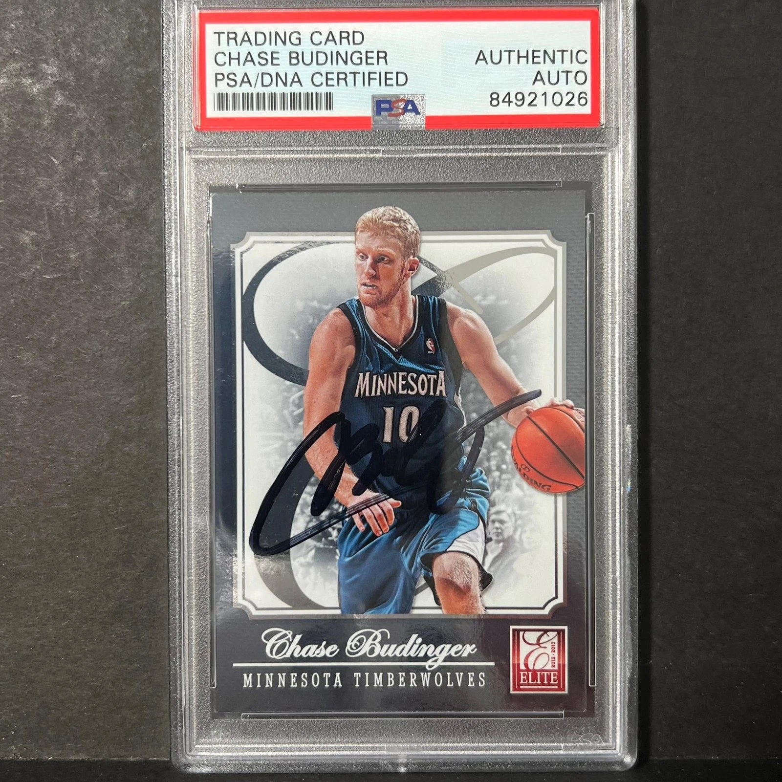 2012-13 Elite Basketball #72 Chase Budinger Signed Card AUTO PSA/DNA Slabbed Tim