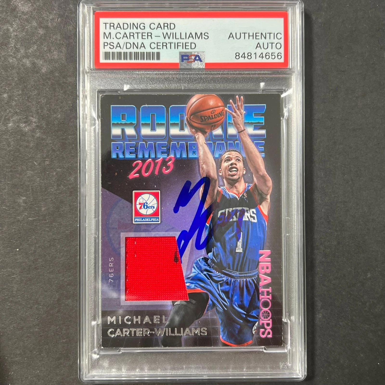 2016-17 Panini Hoops #44 Michael Carter-Williams Signed Card AUTO PSA Slabbed Si