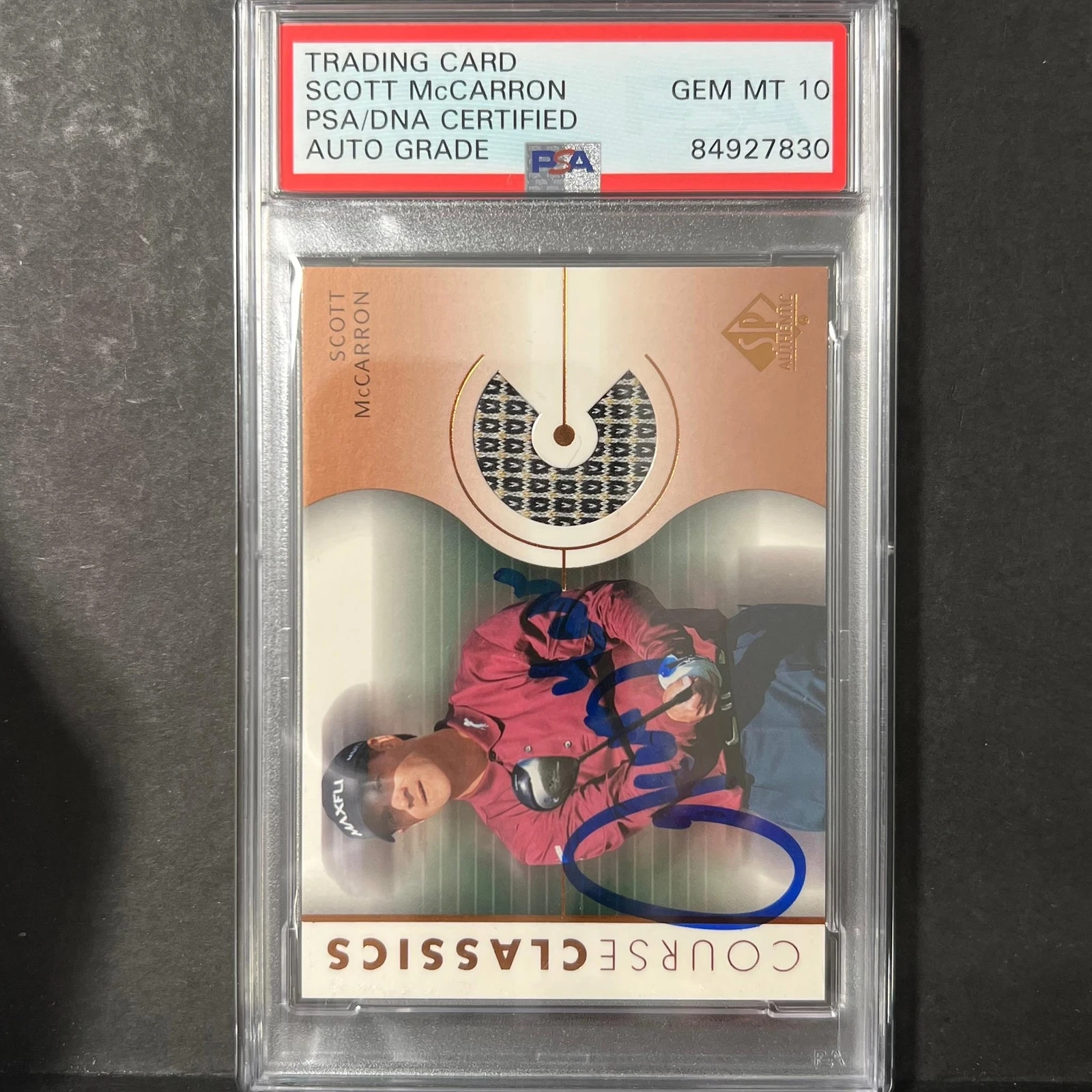 2003 Upper Deck #CC-SM Scott McCarron Signed Card PSA/DNA Autographed AUTO 10 Sl