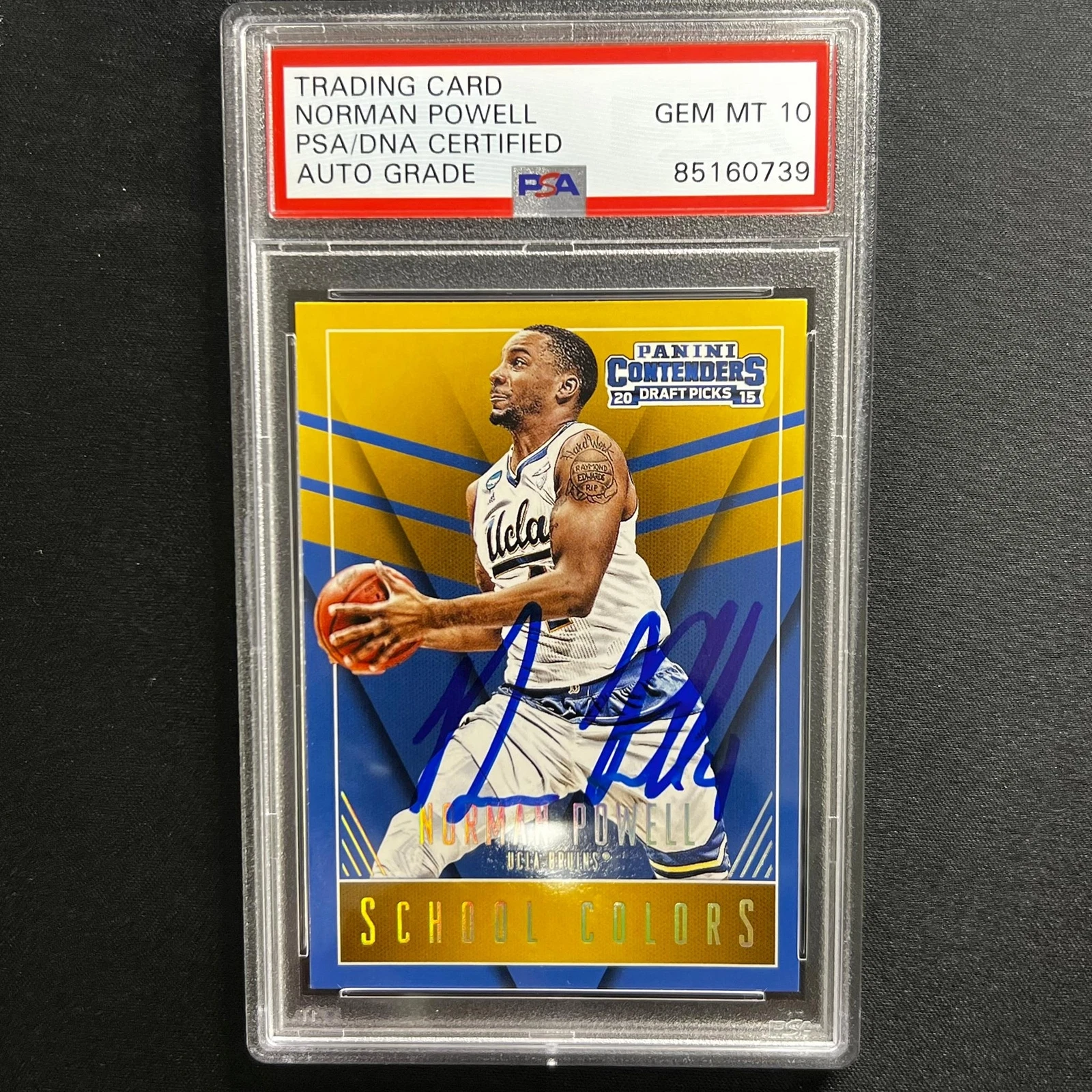 2015-16 Contenders Draft Picks #32 Norman Powell Signed Card AUTO 10 PSA Slabbed
