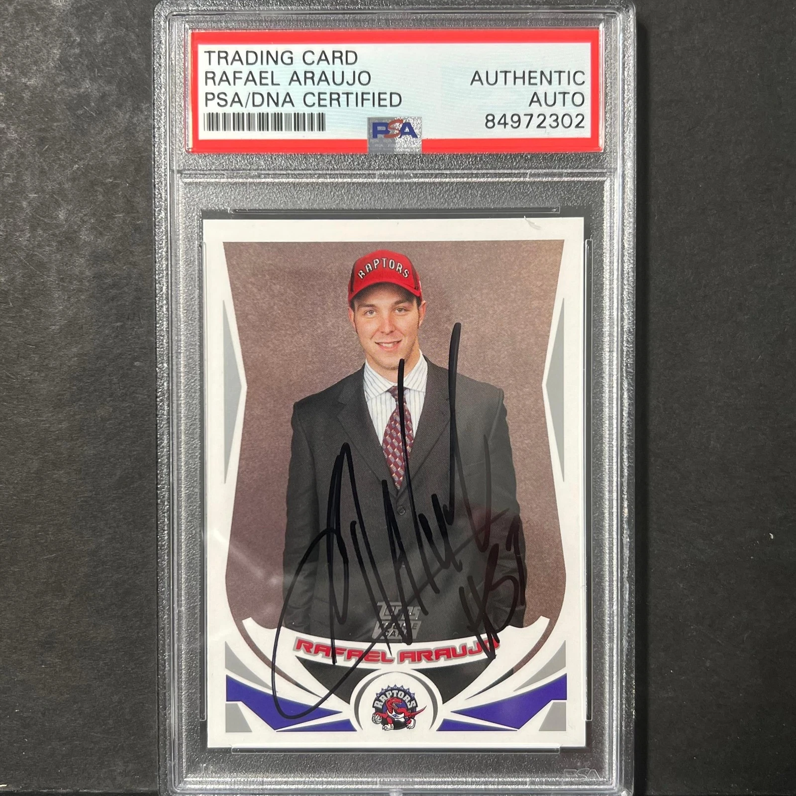 2004-05 Topps Basketball #228 Rafael Araujo Signed Card AUTO PSA Slabbed Raptors
