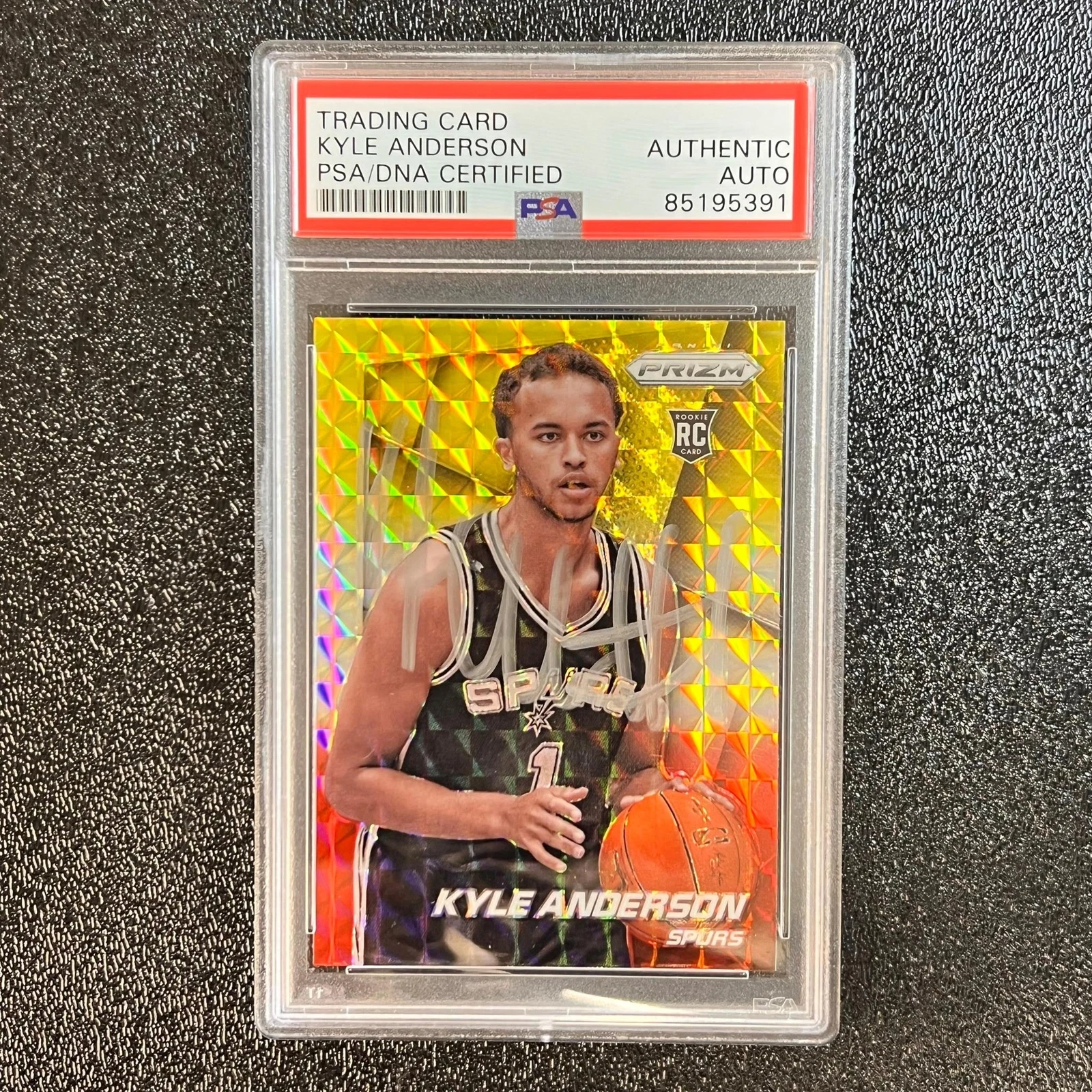 2014-15 Panini Prizm #275 Kyle Anderson Signed Card AUTO PSA/DNA Slabbed RC Spur