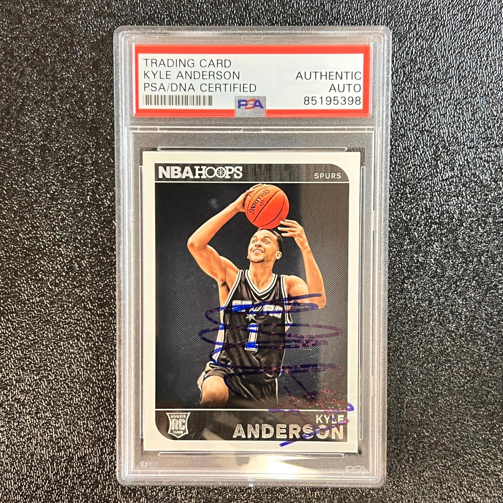 2014-15 Panini Hoops #285 Kyle Anderson Signed Card AUTO PSA/DNA Slabbed RC Spur