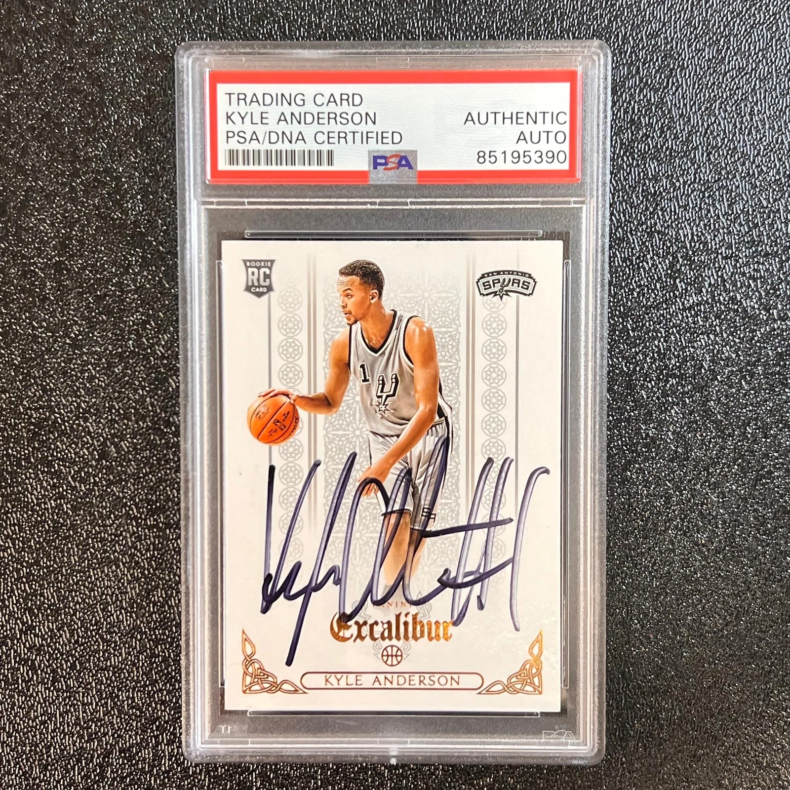 2014 Panini Excalibur #185 Kyle Anderson Signed Card AUTO PSA/DNA Slabbed RC Spu