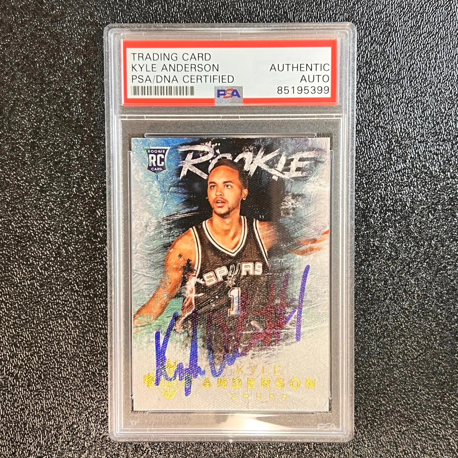 2014-15 Panini Court Kings #122 Kyle Anderson Signed Card AUTO PSA/DNA Slabbed R