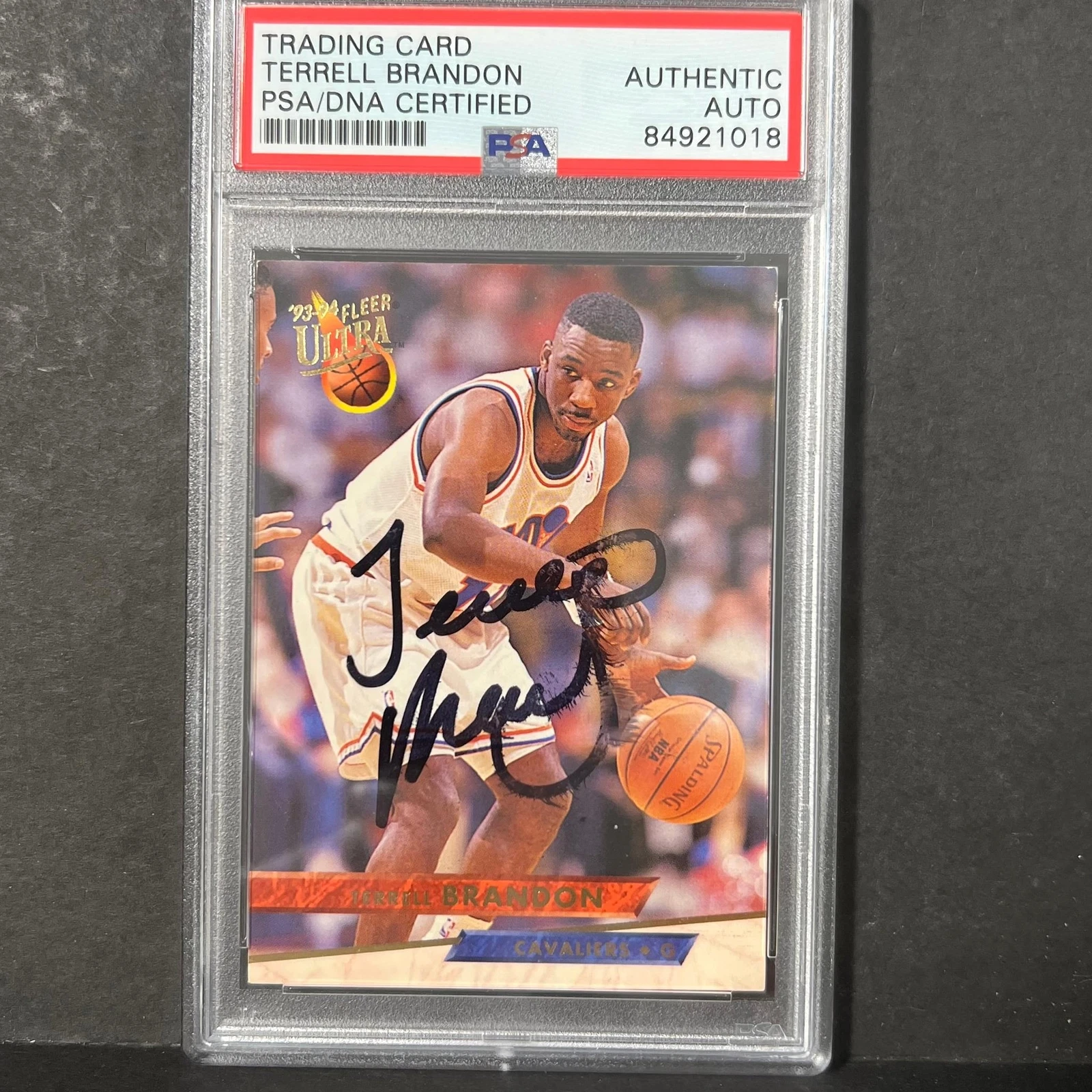 1993 Fleer Ultra #35 Terrell Brandon Signed Card AUTO PSA/DNA Slabbed Cavs