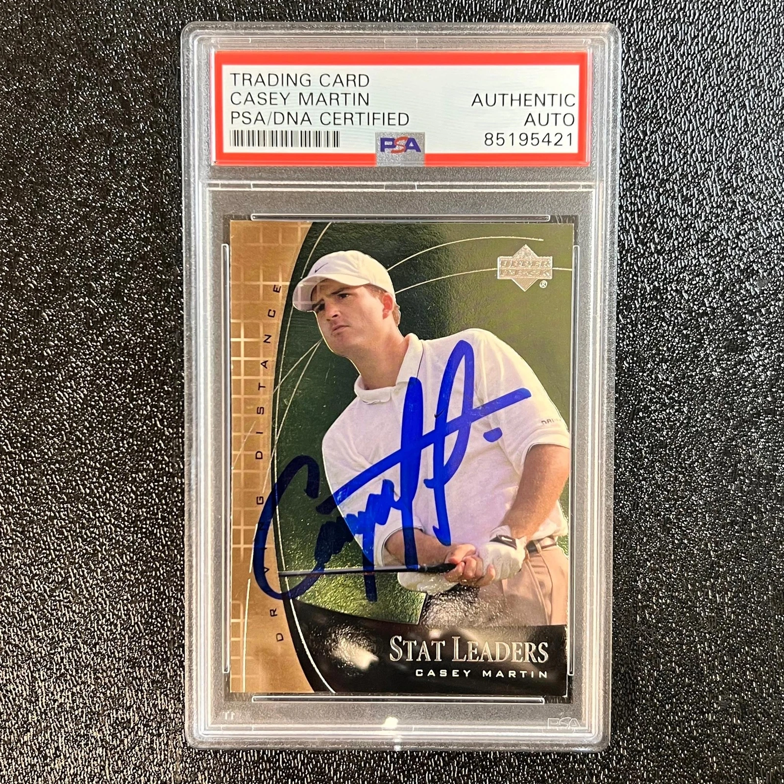 2000 Upper Deck #SL5 Casey Martin Signed Card PSA/DNA Autographed AUTO Slabbed G
