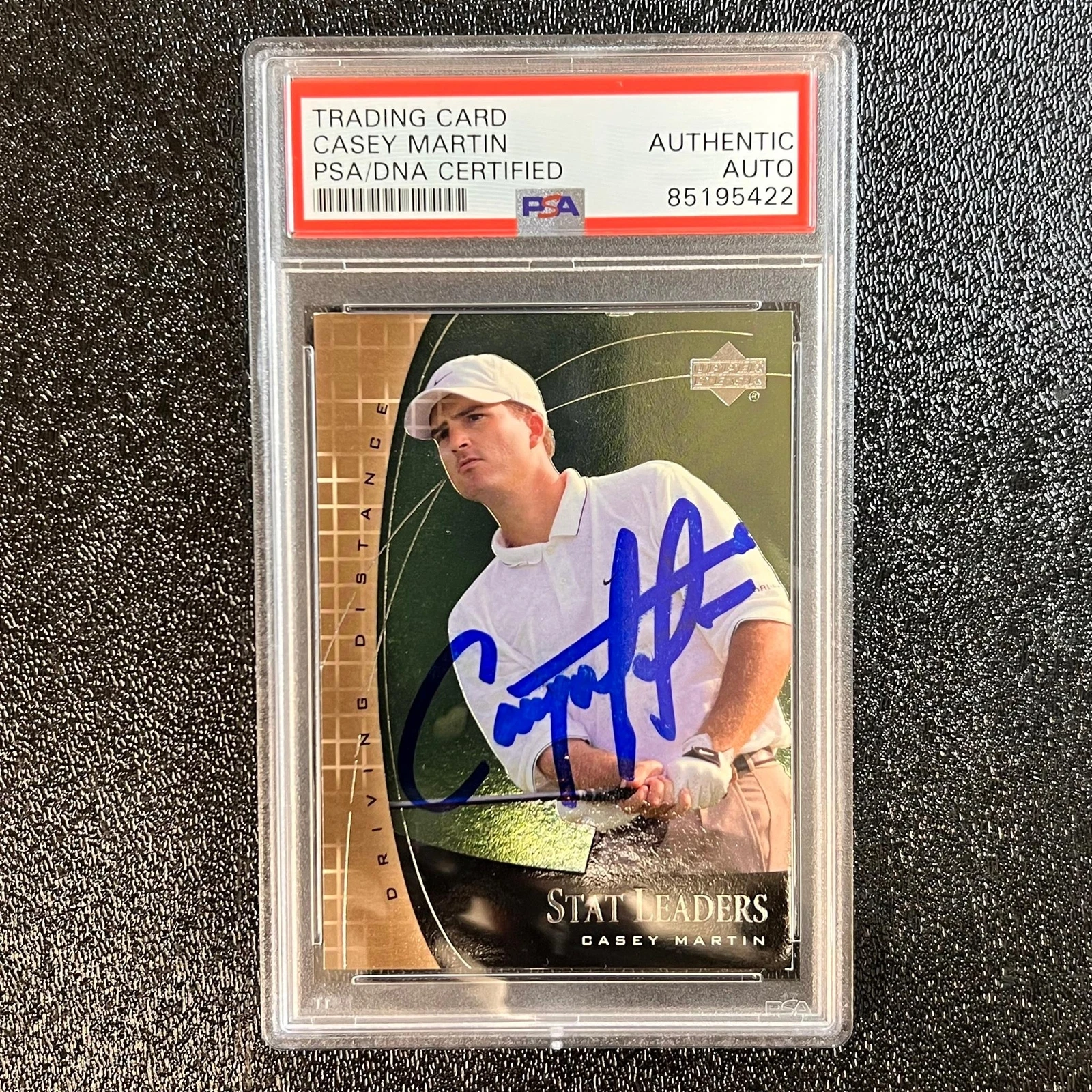 2000 Upper Deck #SL5 Casey Martin Signed Card PSA/DNA Autographed AUTO Slabbed G