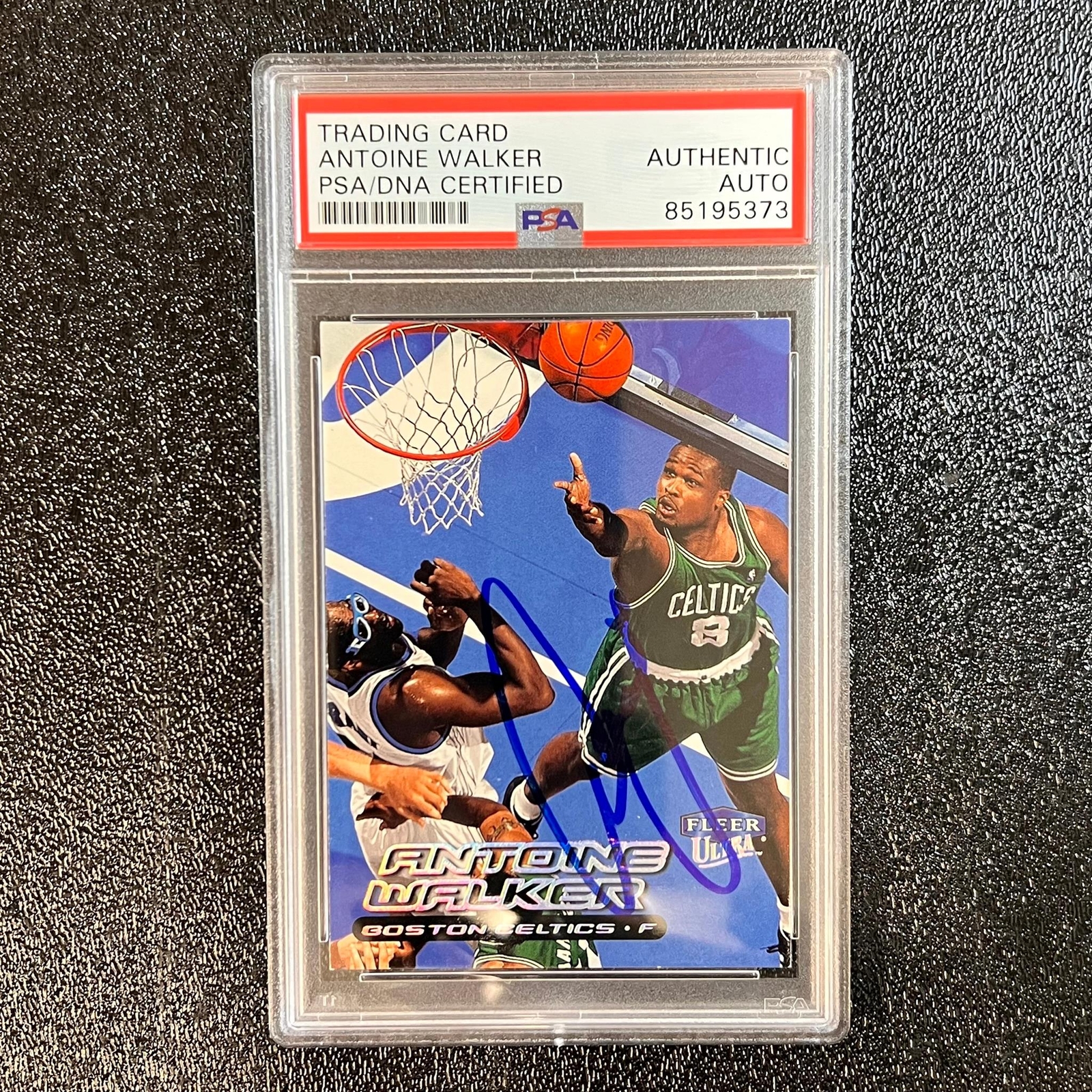 1999-00 Fleer Ultra #115 Antoine Walker Signed Card AUTO PSA Slabbed Boston Celt