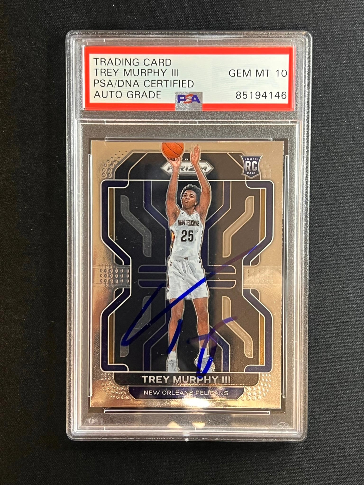 2021-2022 Panini Prizm #288 Trey Murphy III Signed Card Auto PSA Slabbed RC Peli