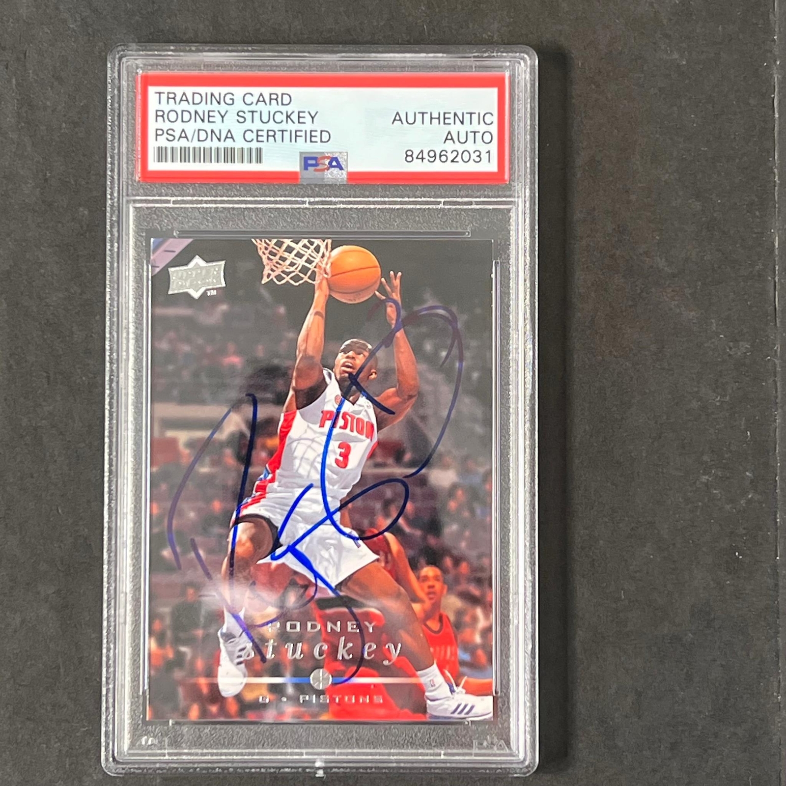 2008-2009 Upper Deck #52 Rodney Stuckey Signed Card AUTO PSA Pistons