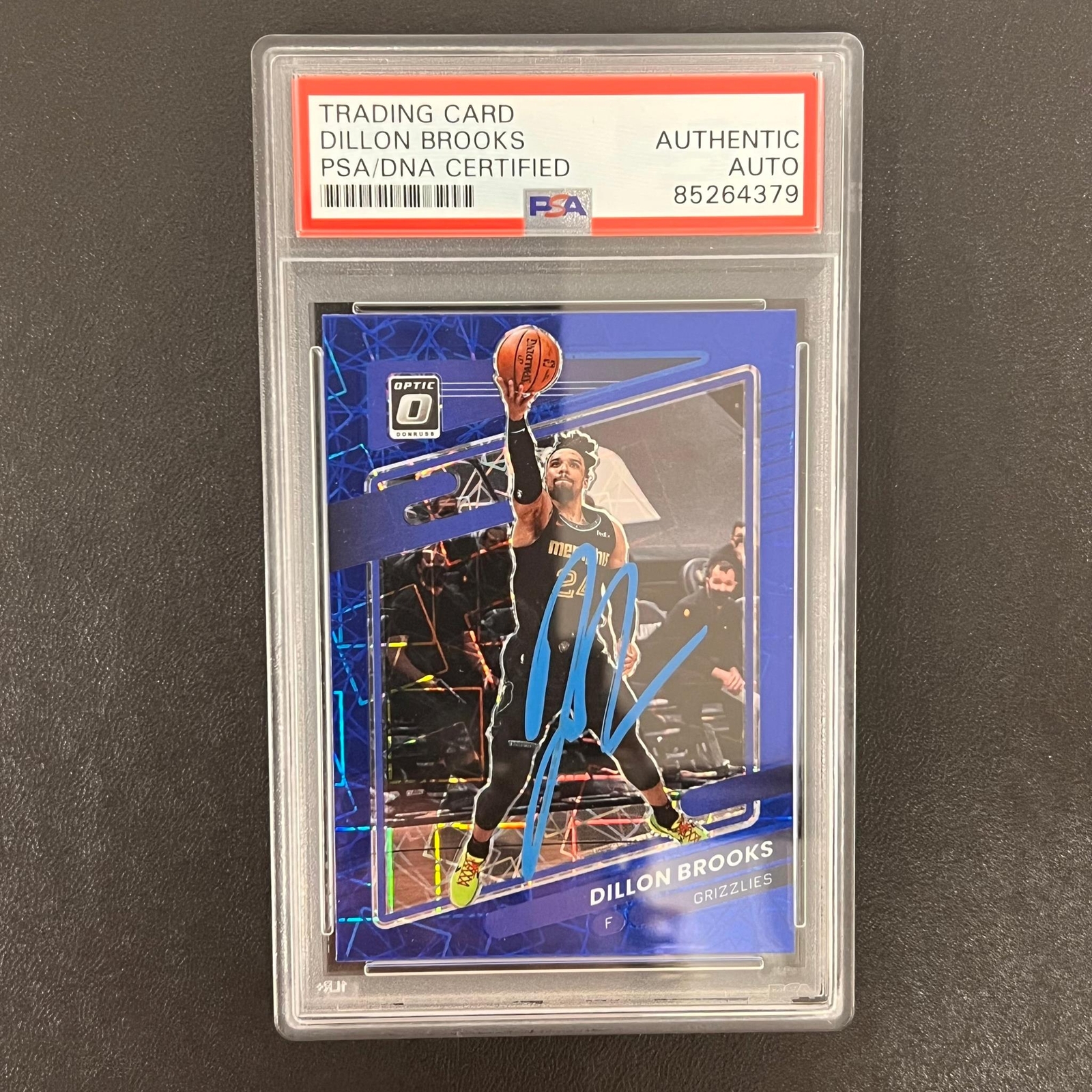 2021-22 Panini Donruss Optic #136 Dillon Brooks Signed Card AUTO PSA Slabbed Gri