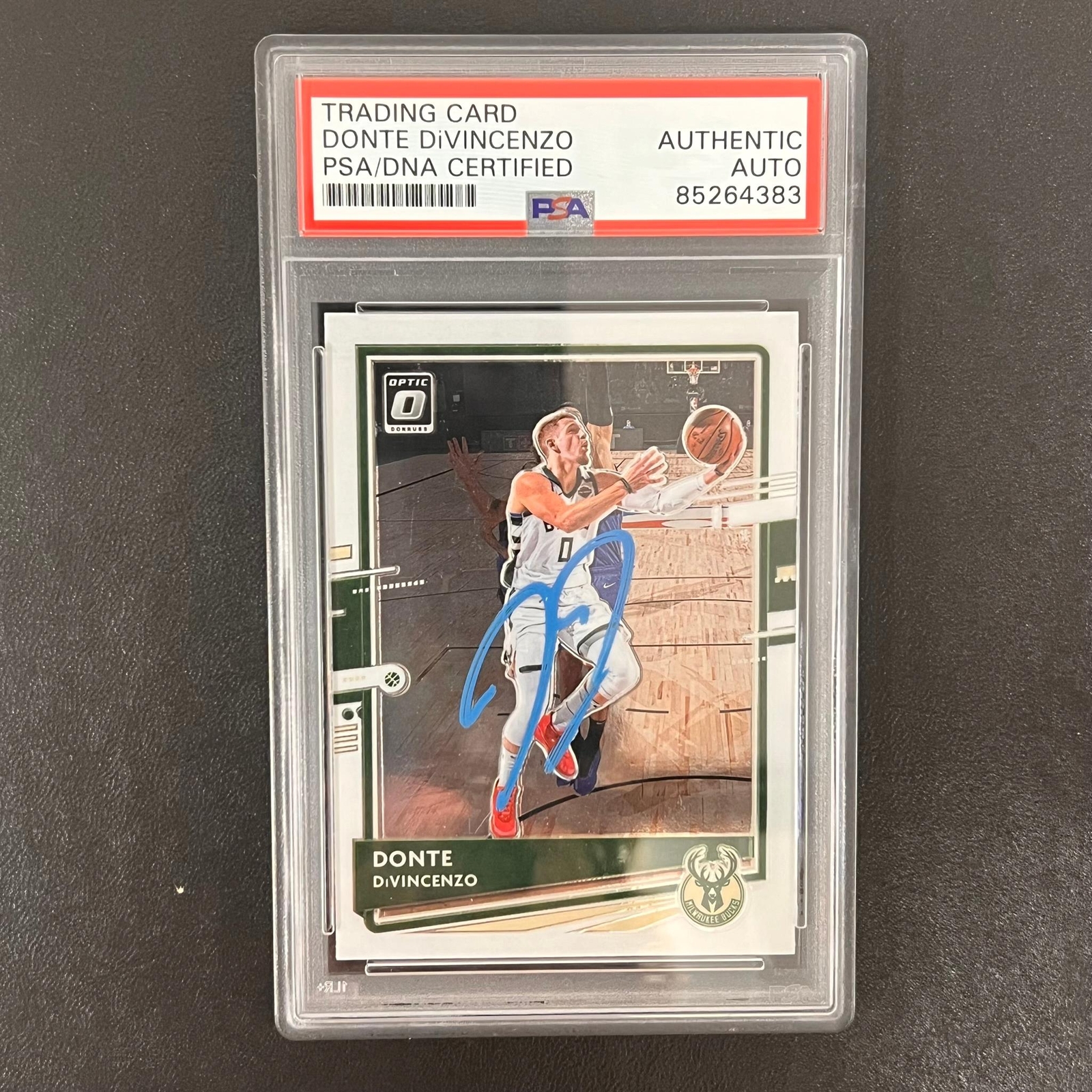 2020-21 Panini Donruss Optic #68 DONTE DIVINCENZO Signed Card AUTO PSA/DNA Slabb