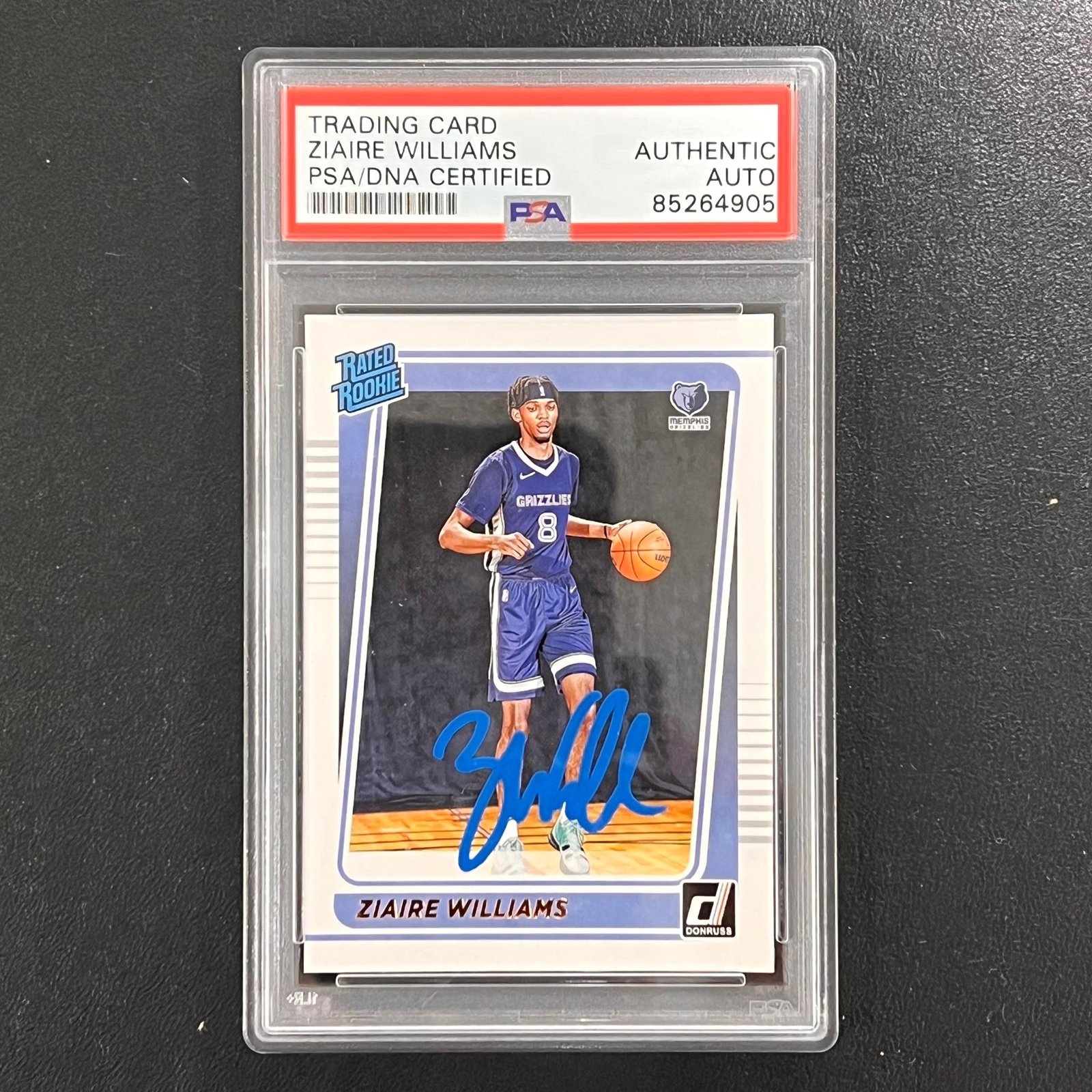 2021-22 Panini Donruss #248 Ziaire Williams Signed Card AUTO PSA/DNA Slabbed RC