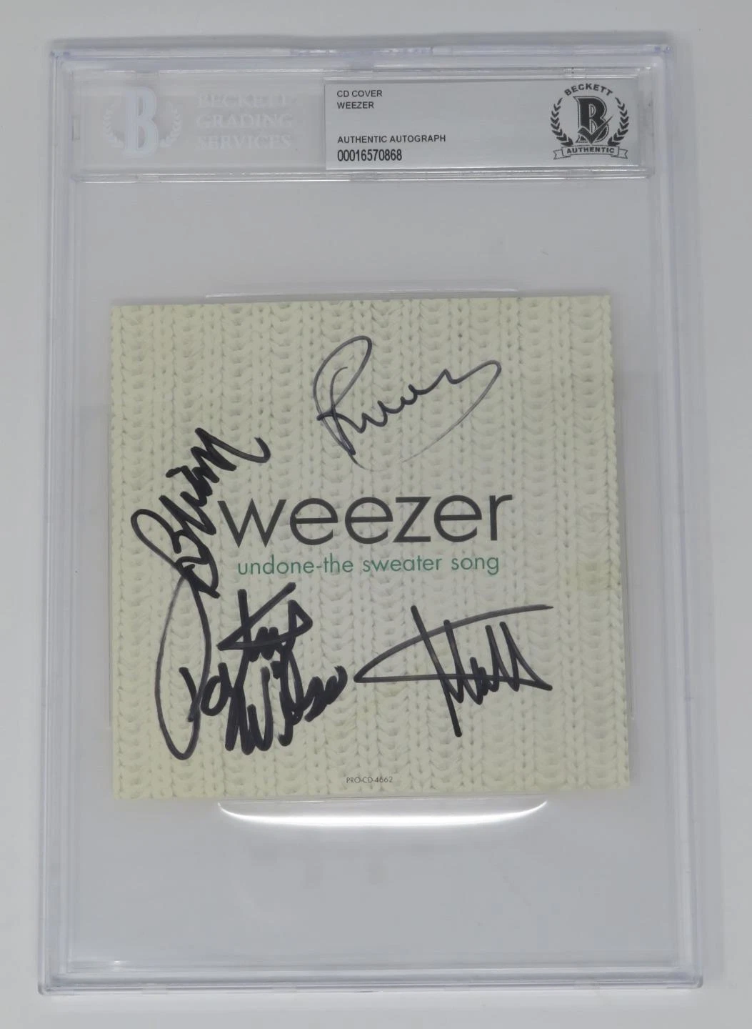 WEEZER Signed Autograph 