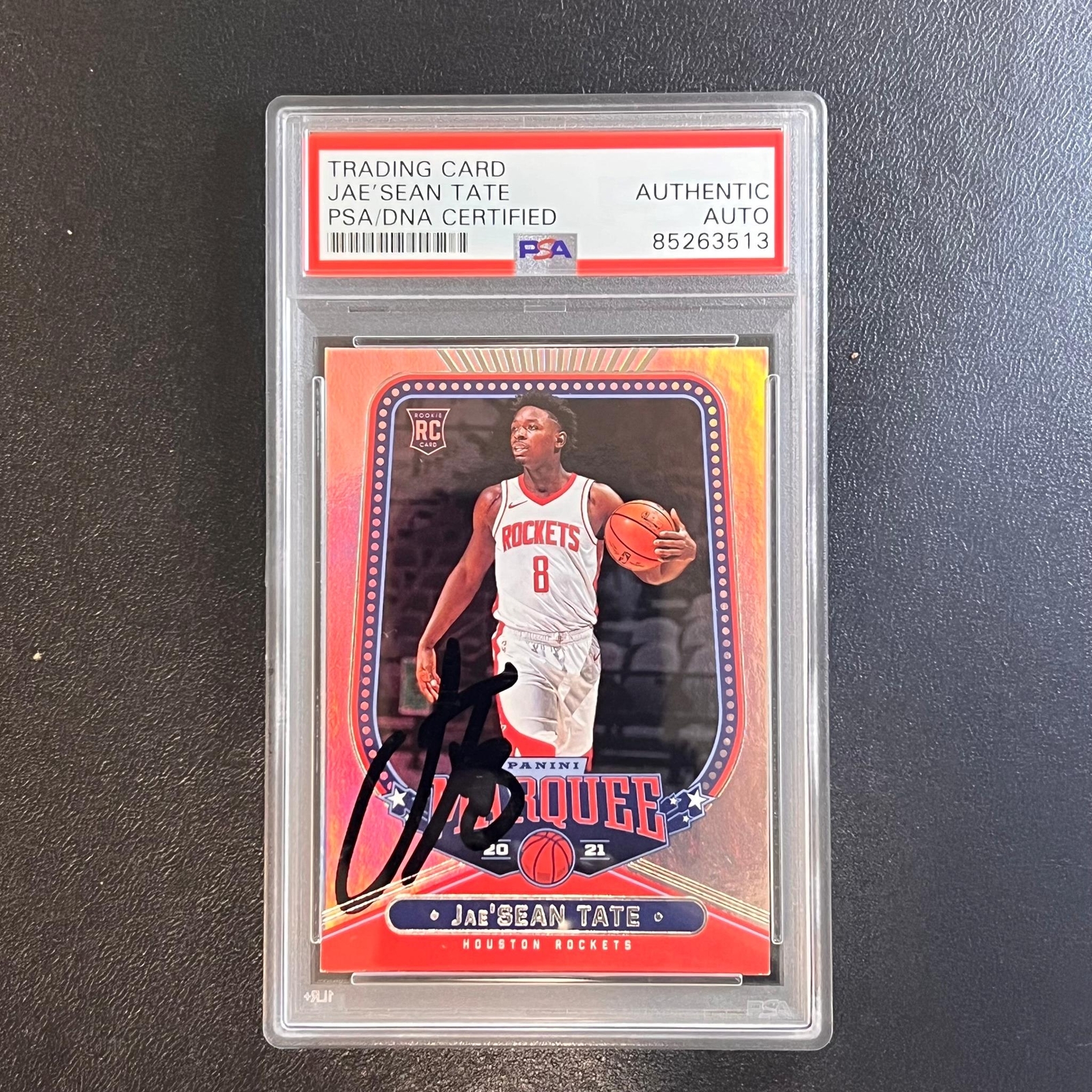 2020-21 Panini Chronicles Marquee #256 JAE'SEAN TATE Signed Card AUTO PSA Slabbe