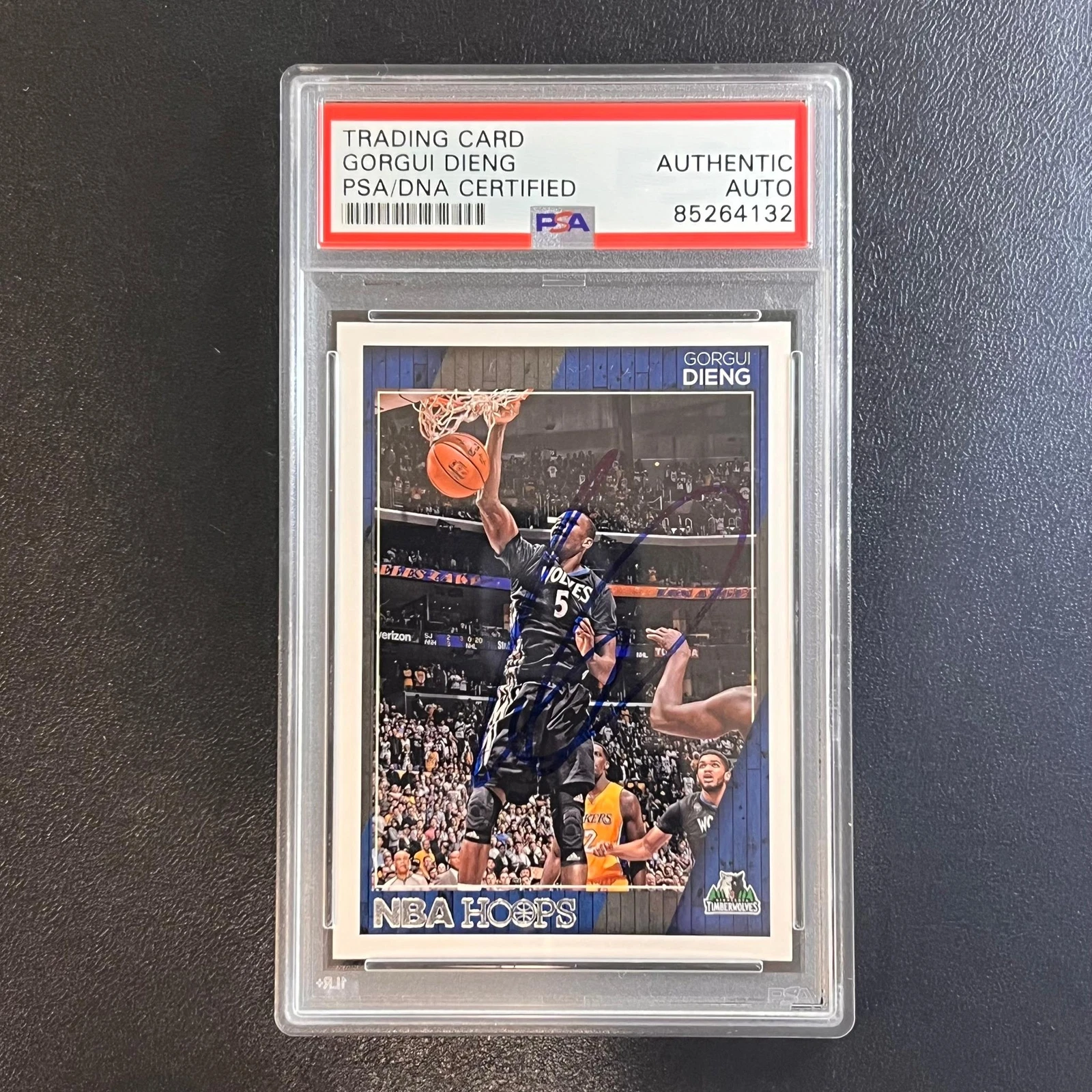 2016-17 Panini Hoops #245 Gorgui Dieng Signed Card AUTO PSA Slabbed Minnesota Ti