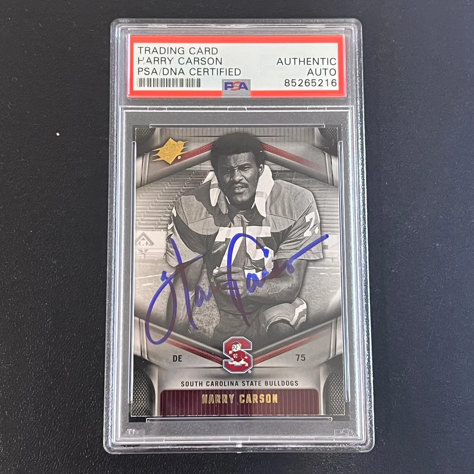 2012 Upper Deck SPX Football Harry Carson Signed Card PSA Slabbed Giants South C