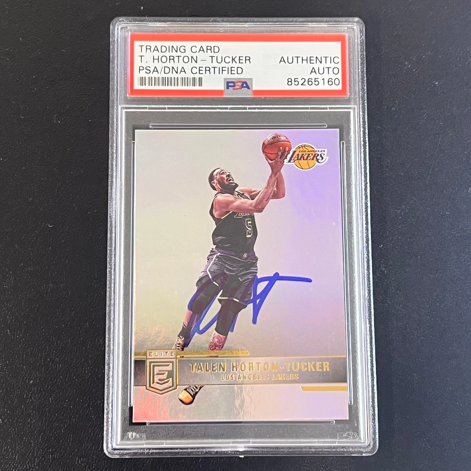 2021-22 Panini Donruss #180 Talen Horton-Tucker Signed Card AUTO PSA Slabbed Lak