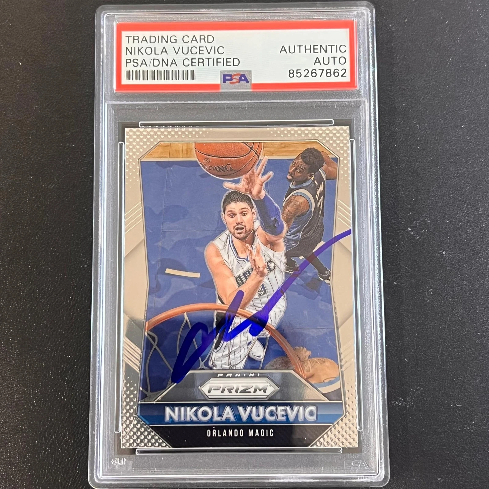 2013-14 Pinnacle Basketball #196 Nikola Vucevic Signed Card AUTO PSA Slabbed Mag
