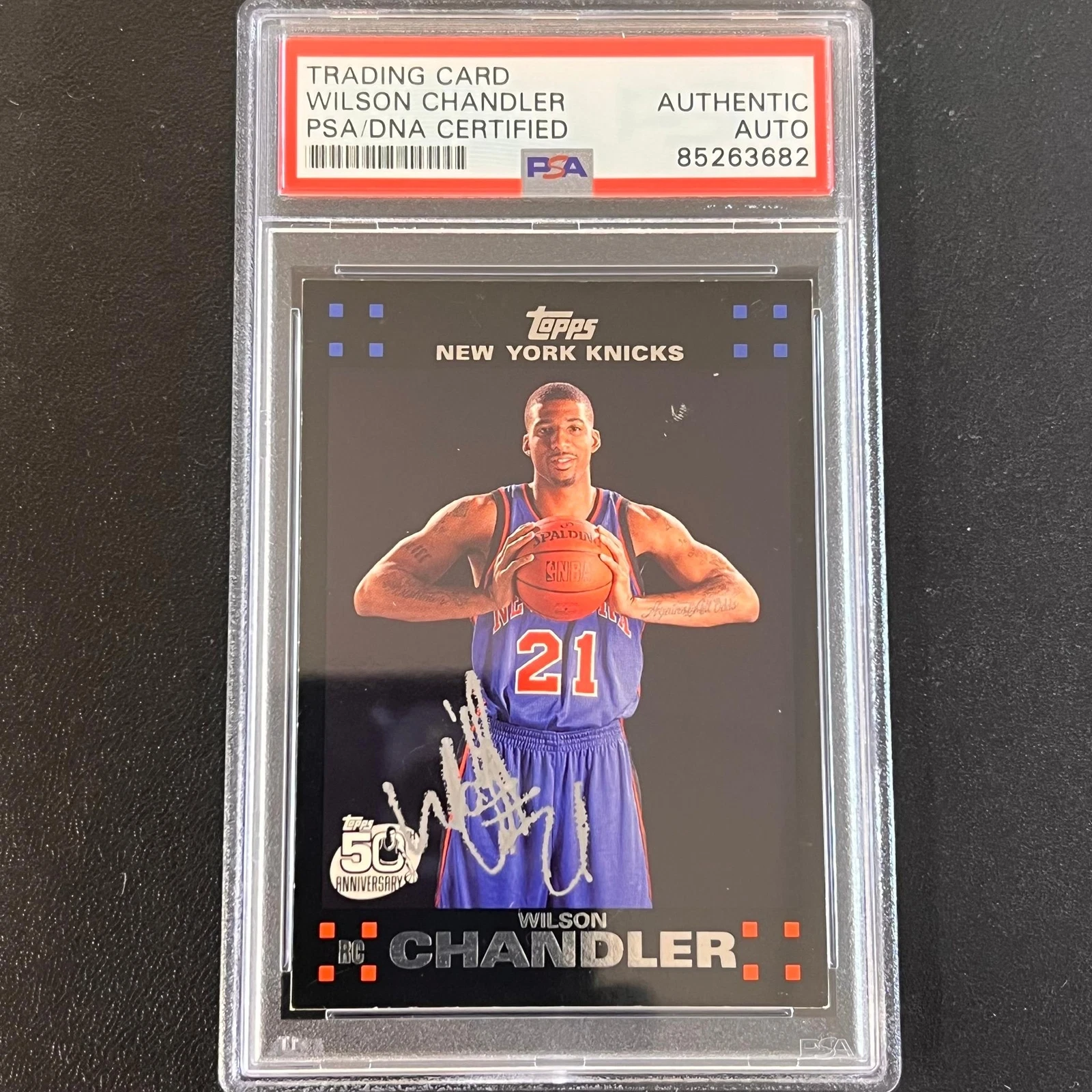 2007 Topps 50th Anniversary #133 WILSON CHANDLER Signed Card AUTO PSA Slabbed Kn