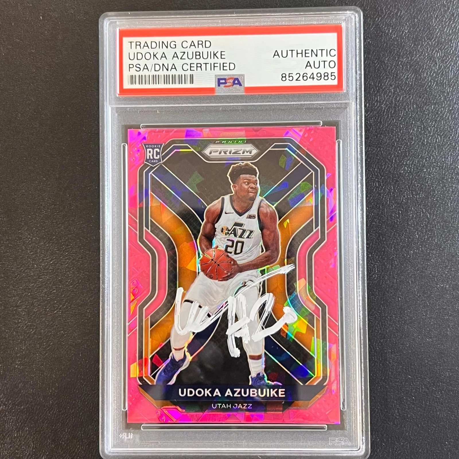 2020-21 Panini Prizm #267 Udoka Azubuike AUTO Signed Card PSA/DNA Encapsulated J
