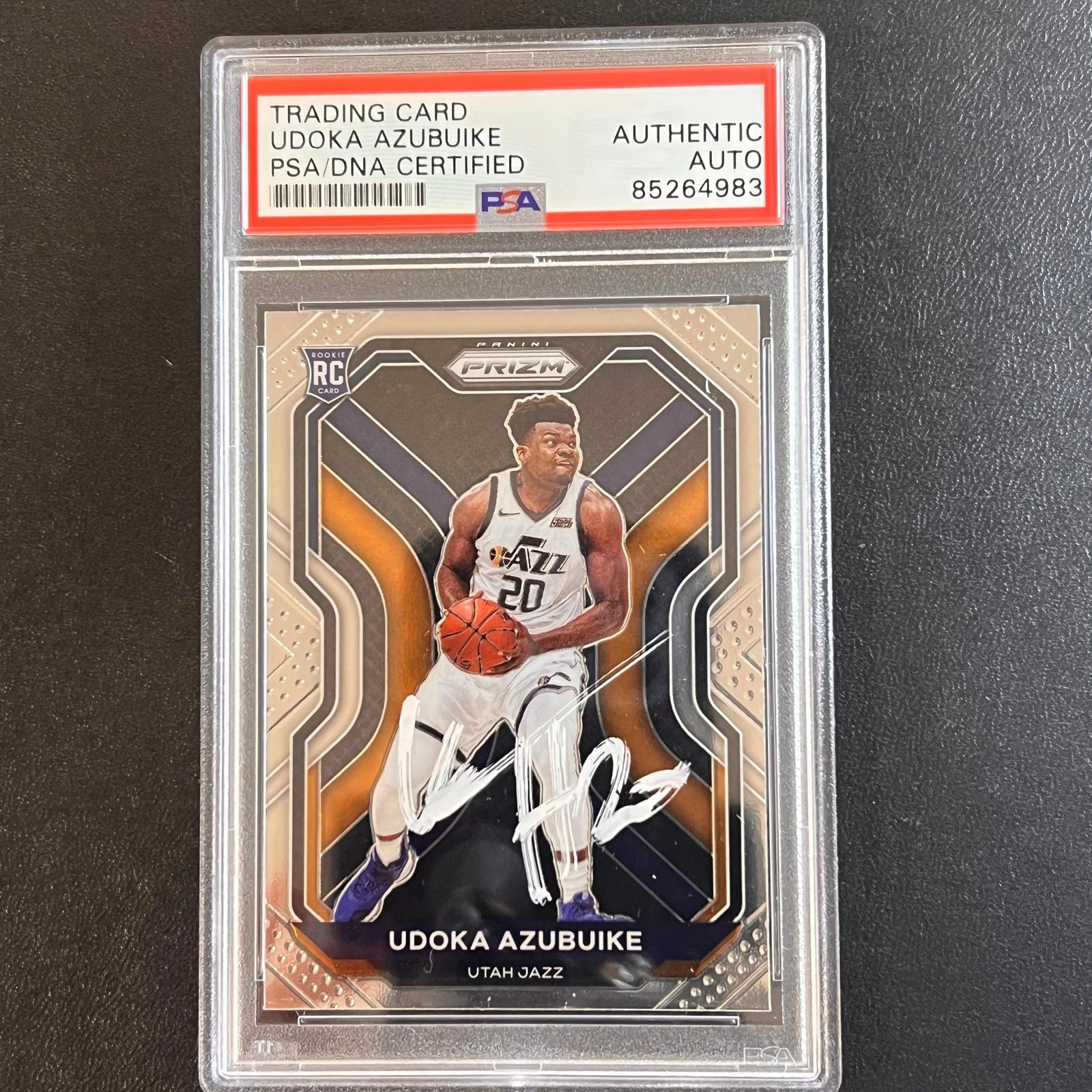 2020-21 Panini Prizm #267 Udoka Azubuike AUTO Signed Card PSA/DNA Encapsulated J
