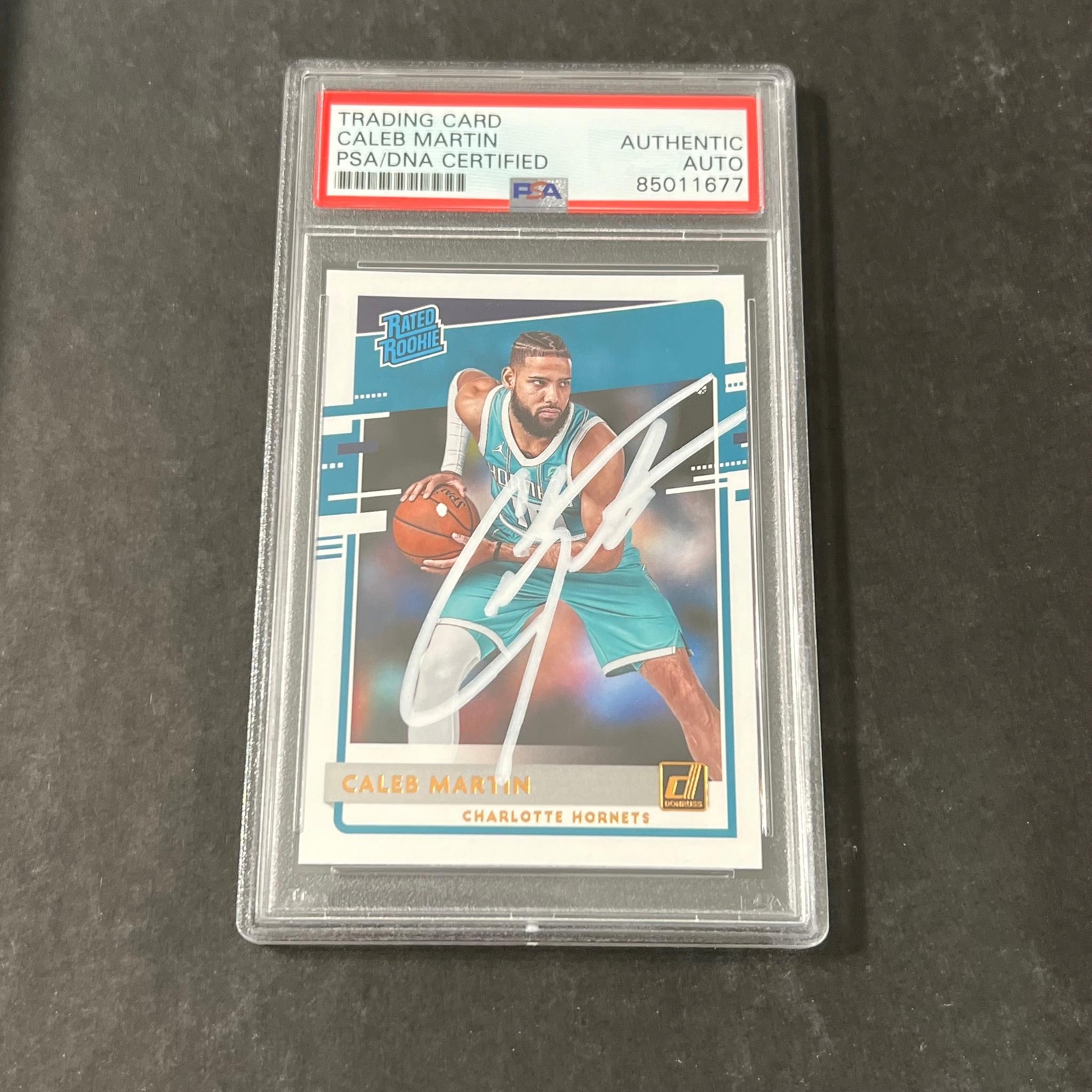 2020-21 Donruss Rated Rookie #212 Caleb Martin Signed AUTO PSA Slabbed RC Hornet