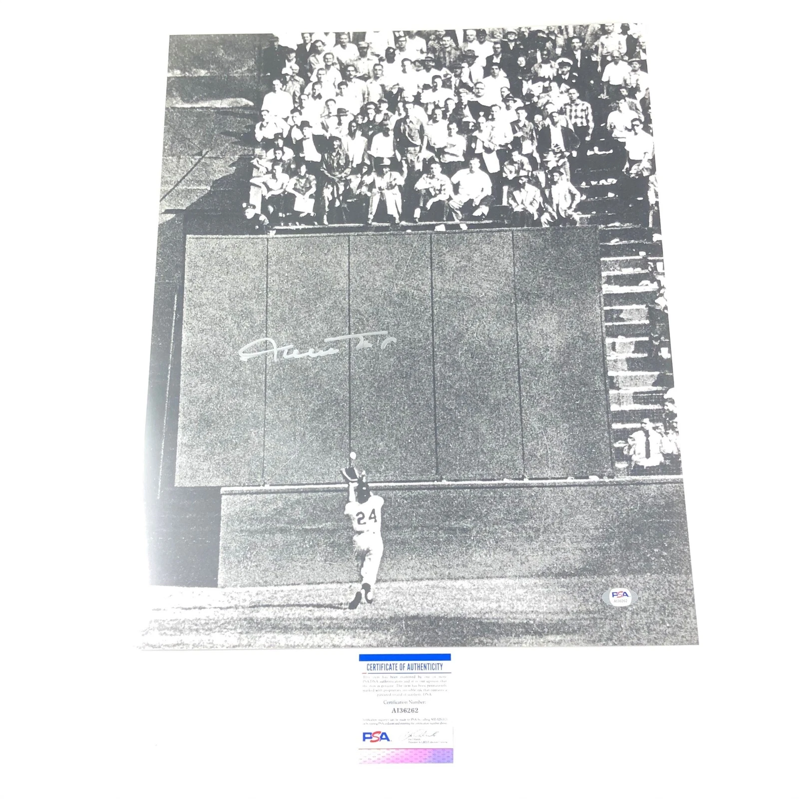 WILLIE MAYS SIGNED 16×20 PHOTO PSA/DNA SAN FRANCISCO GIANTS AUTOGRAPHED COLLECTIBLE MEMORABILIA